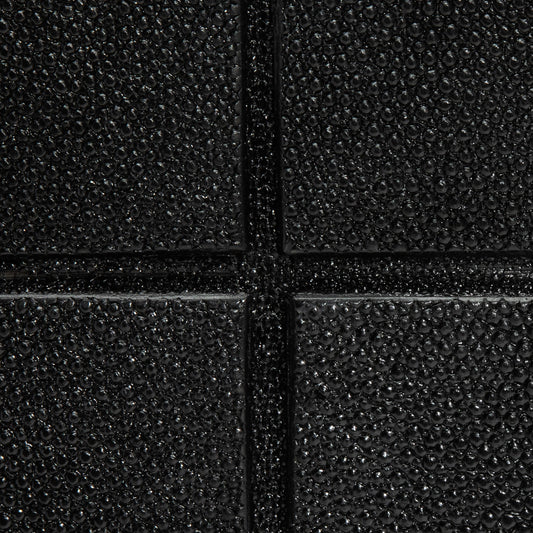 Waste Bin in Black Shagreen by R&Y Augousti