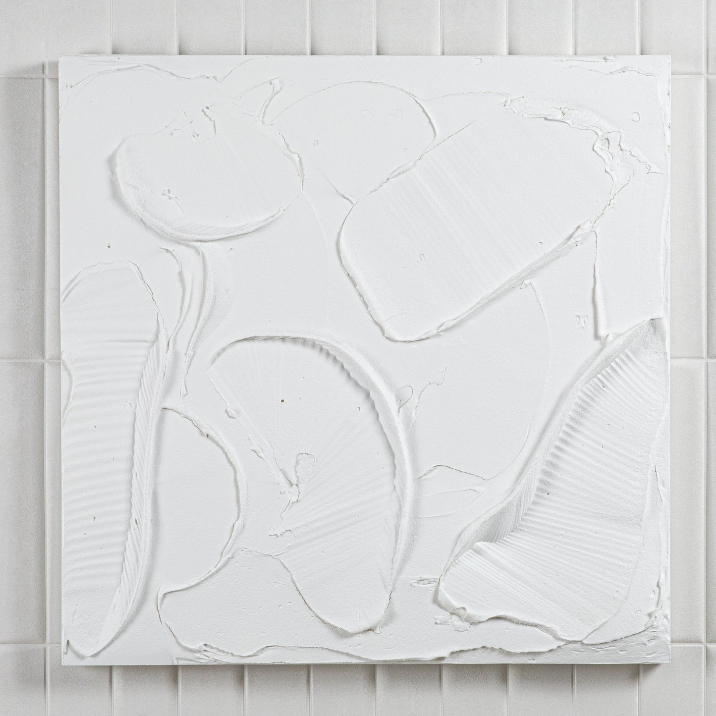 Modern Textural Monochromatic Painting by Michael Allen