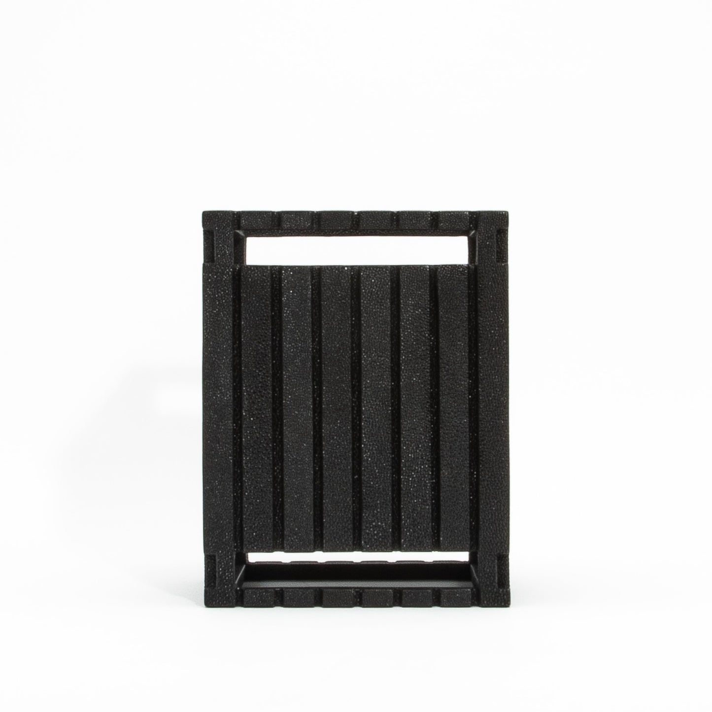 Waste Bin in Black Shagreen Detail by R&Y Augousti