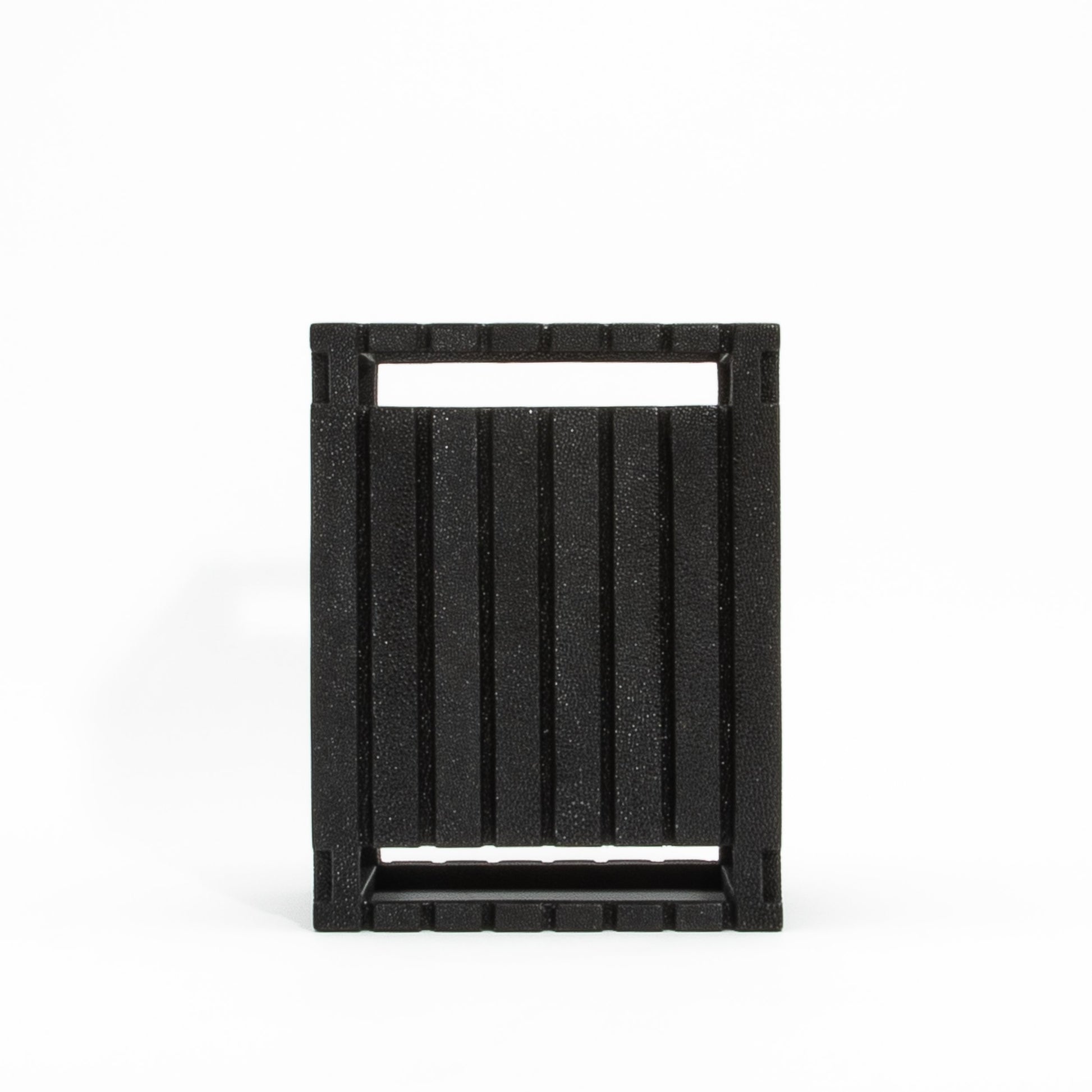 Waste Bin in Black Shagreen Detail by R&Y Augousti