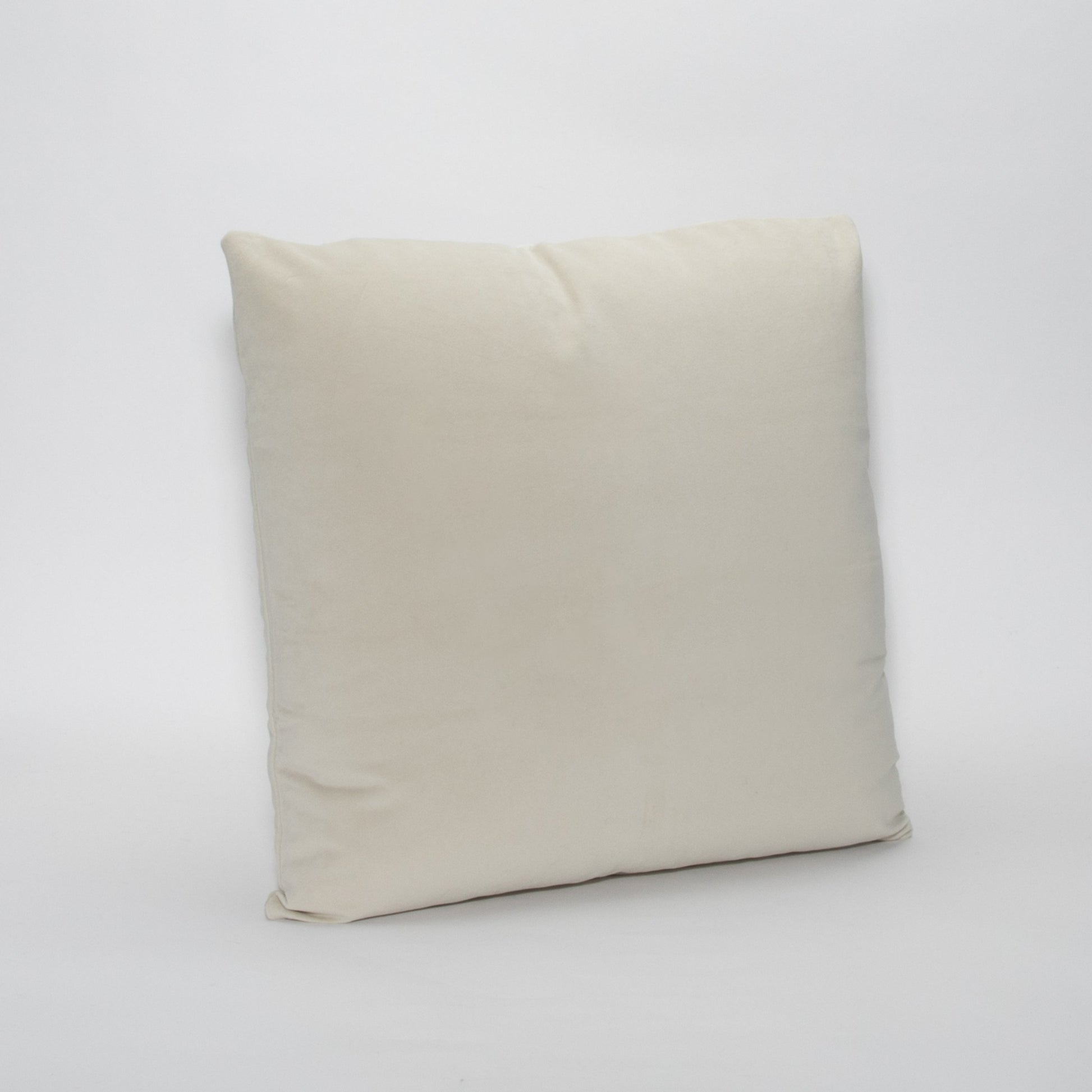 Cream Velvet Pillow by MOGUL