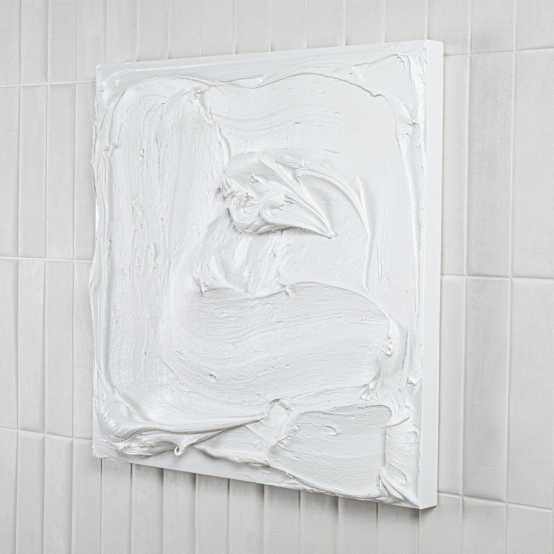 Modern Textural Monochromatic Painting by Michael Allen