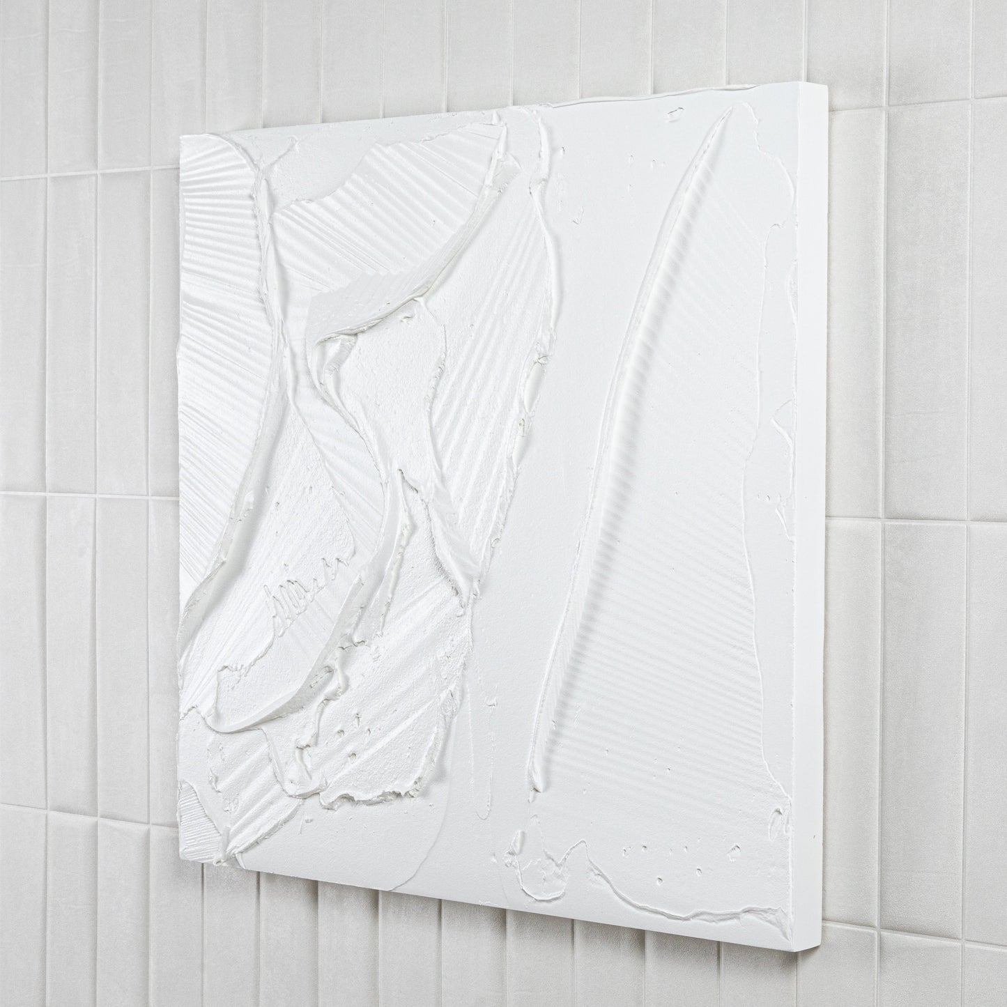 Modern Textural Monochromatic Painting by Michael Allen