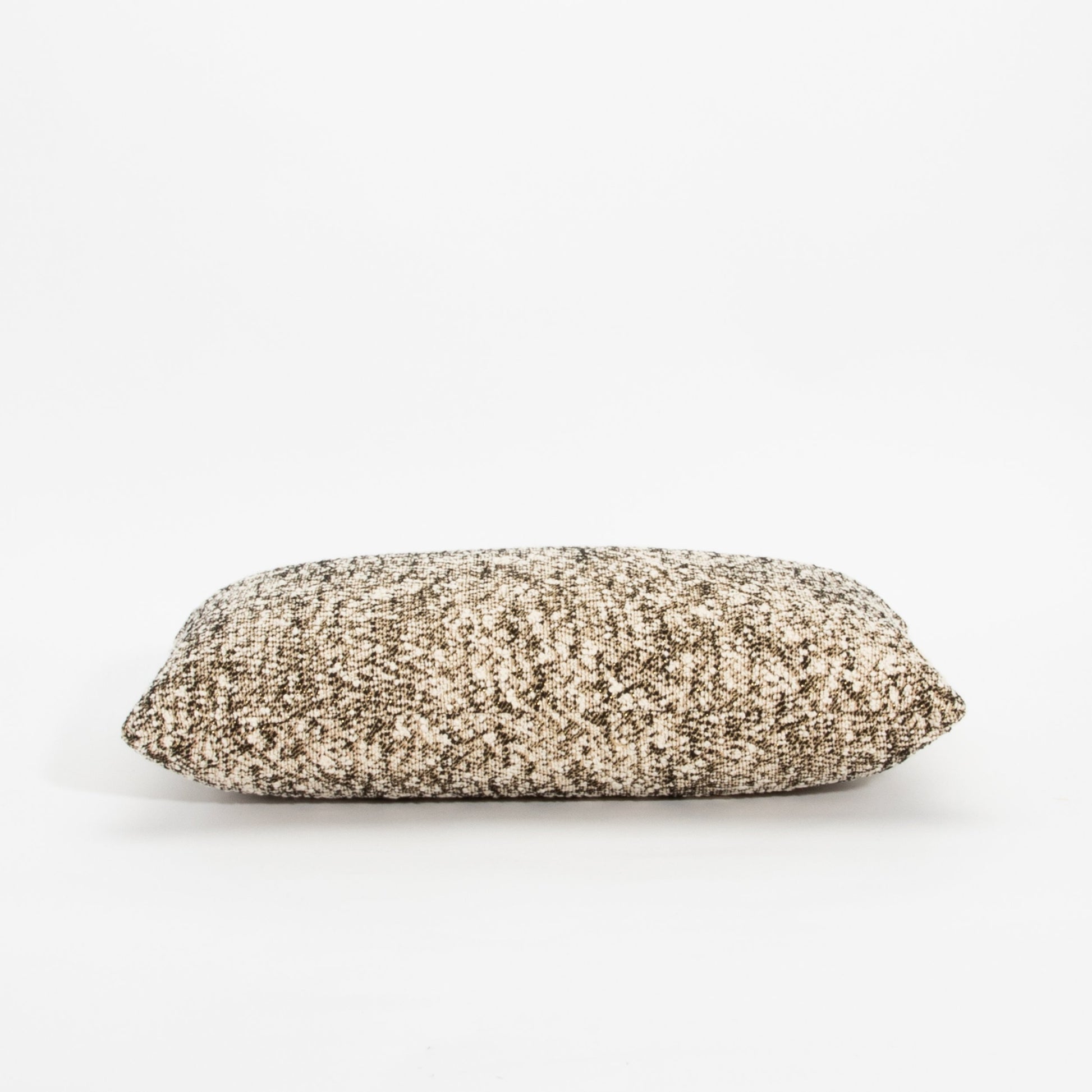 Light Woven Kidney Pillow with Elitis Fabric