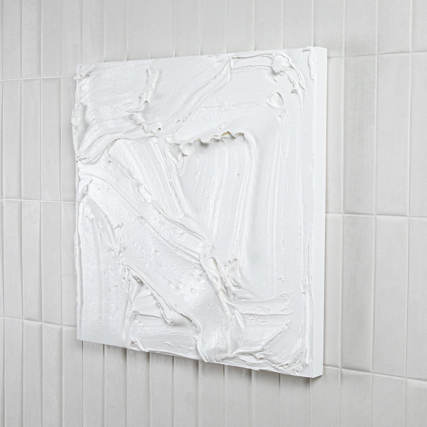 Modern Textural Monochromatic Painting by Michael Allen