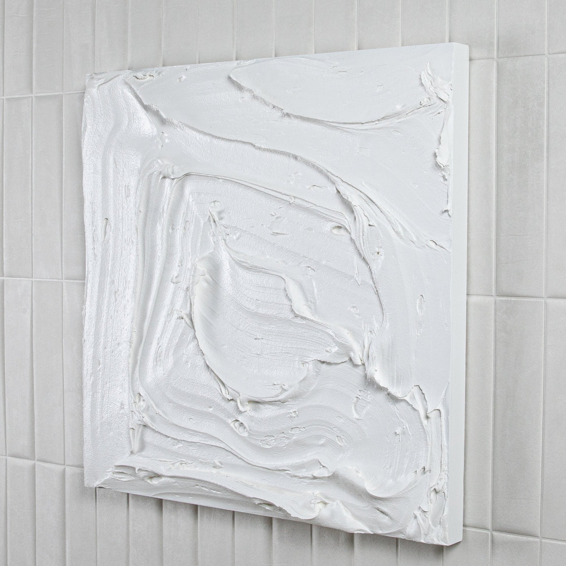 Modern Textural Monochromatic Painting by Michael Allen