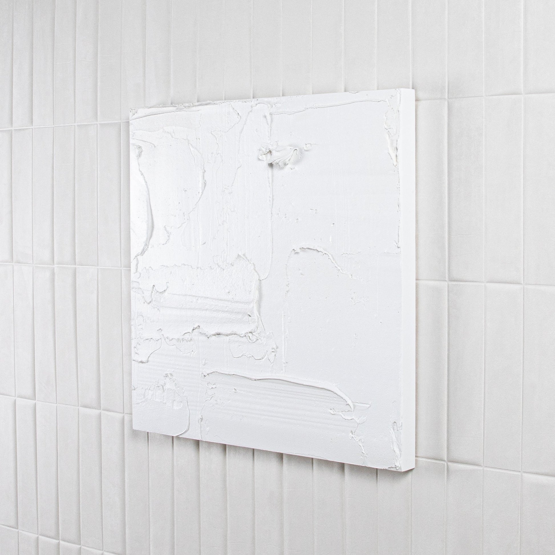 Modern Textural Monochromatic Painting by Michael Allen