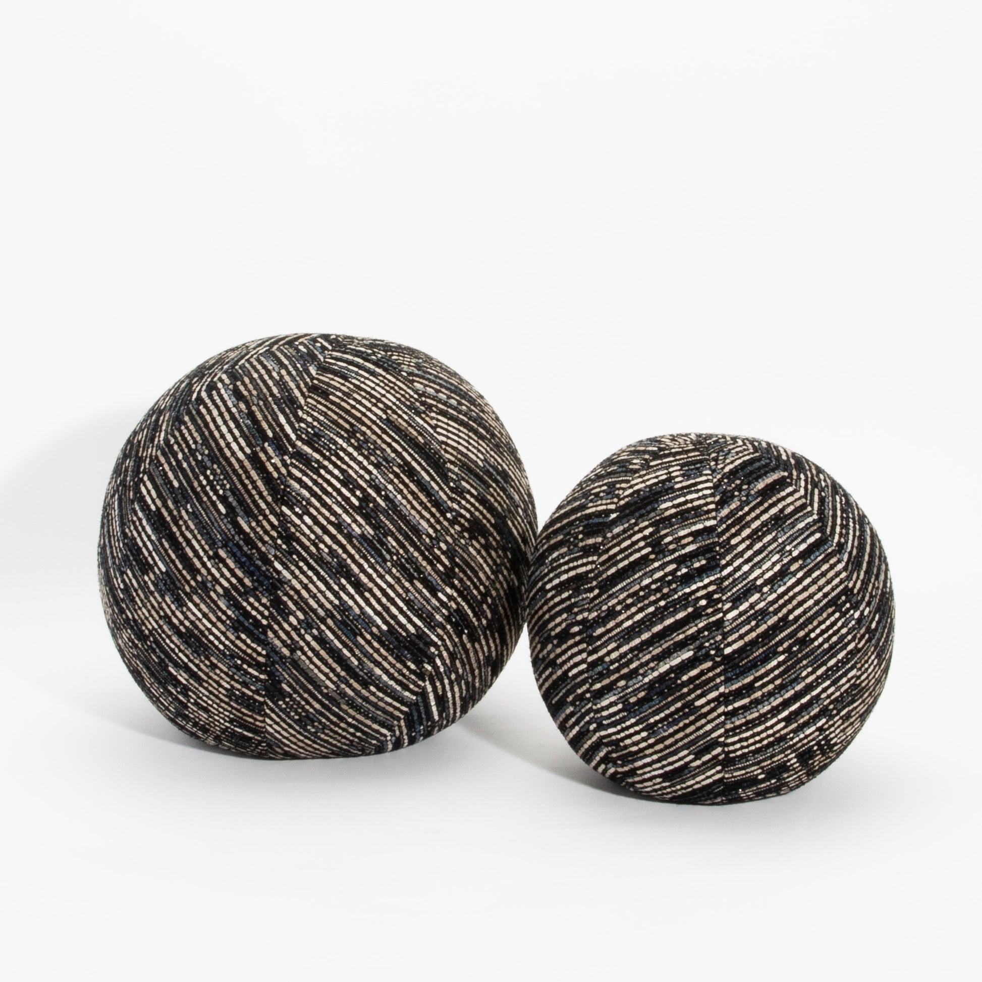 Set of Ball Pillows with Elitis Fabric