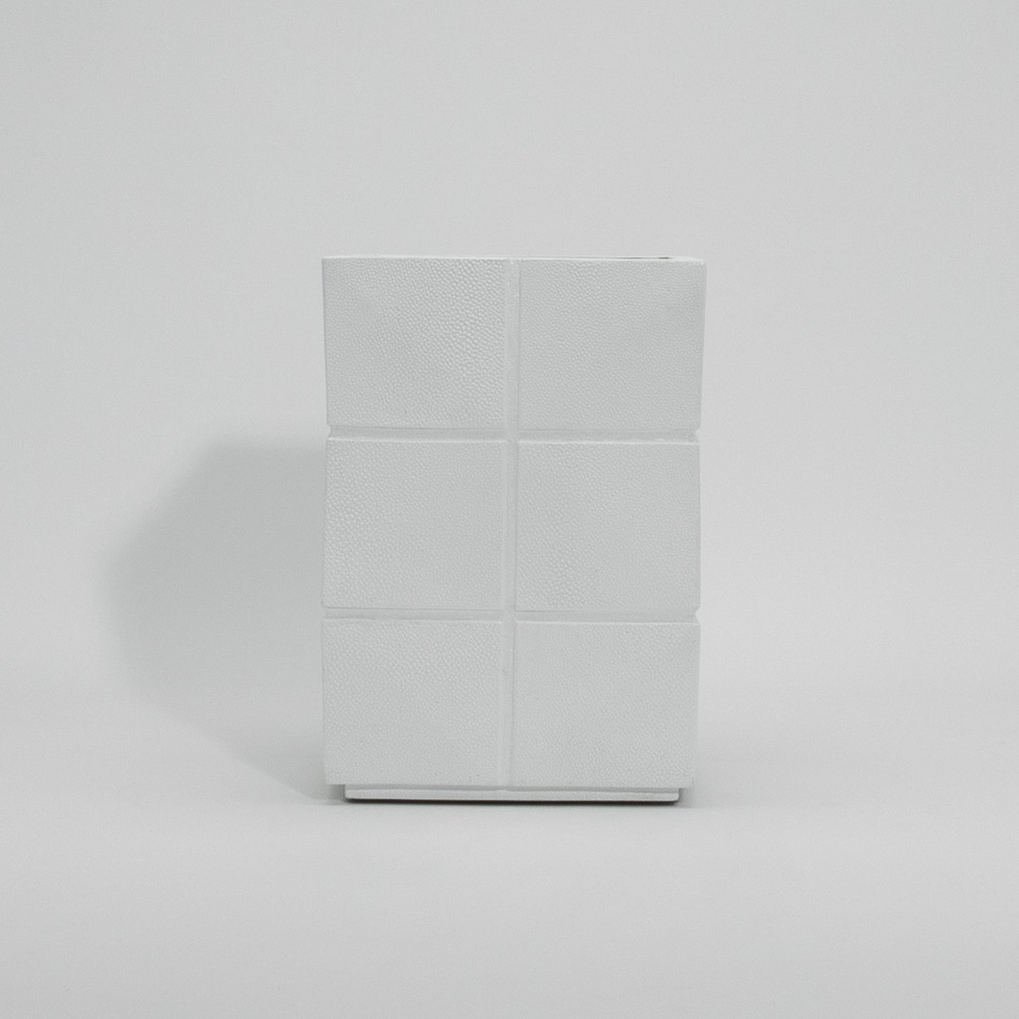 Waste Bin in White Shagreen by R&Y Augousti
