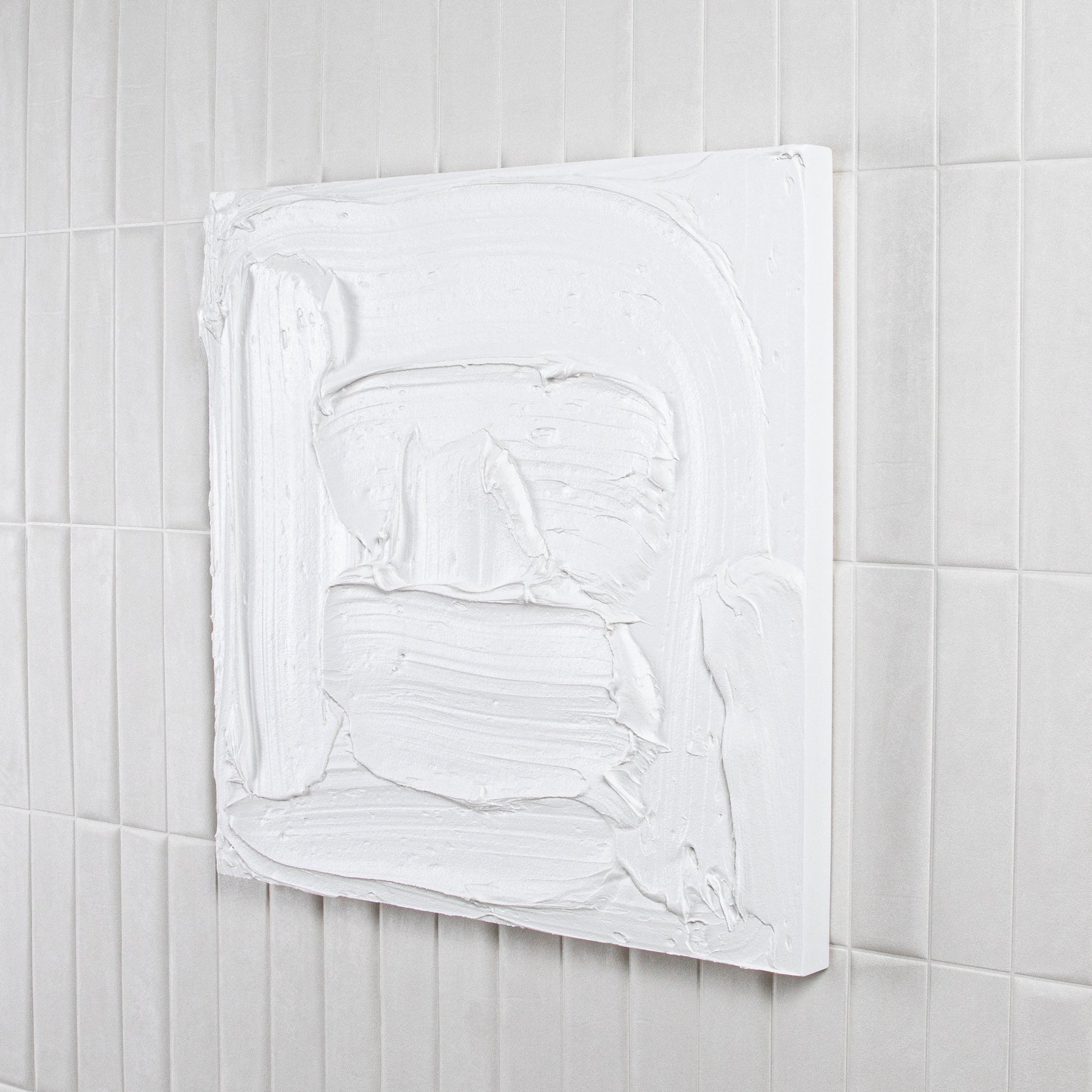 Modern Textural Monochromatic Painting by Michael Allen