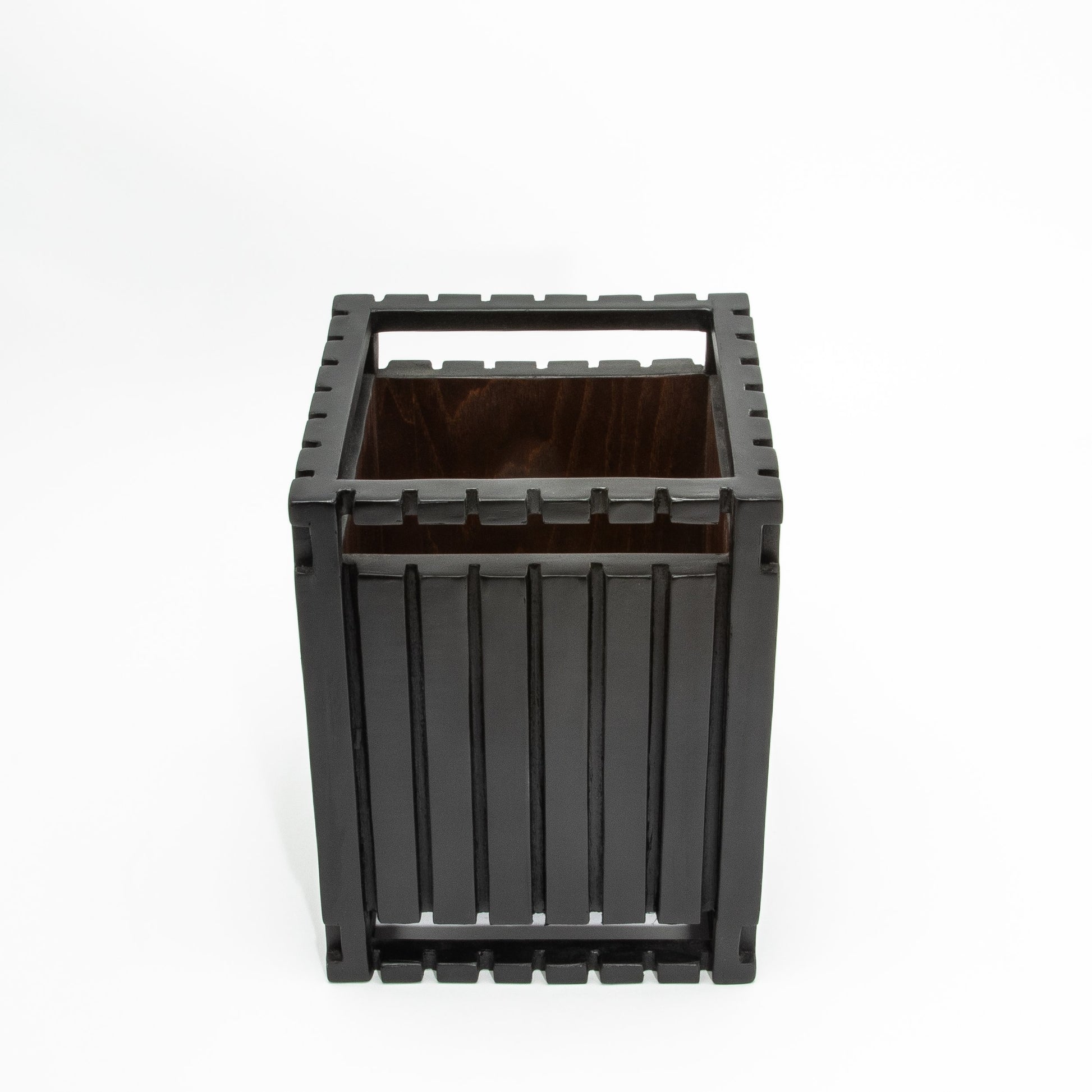 Waste Bin in Black Oak Detail by R&Y Augousti