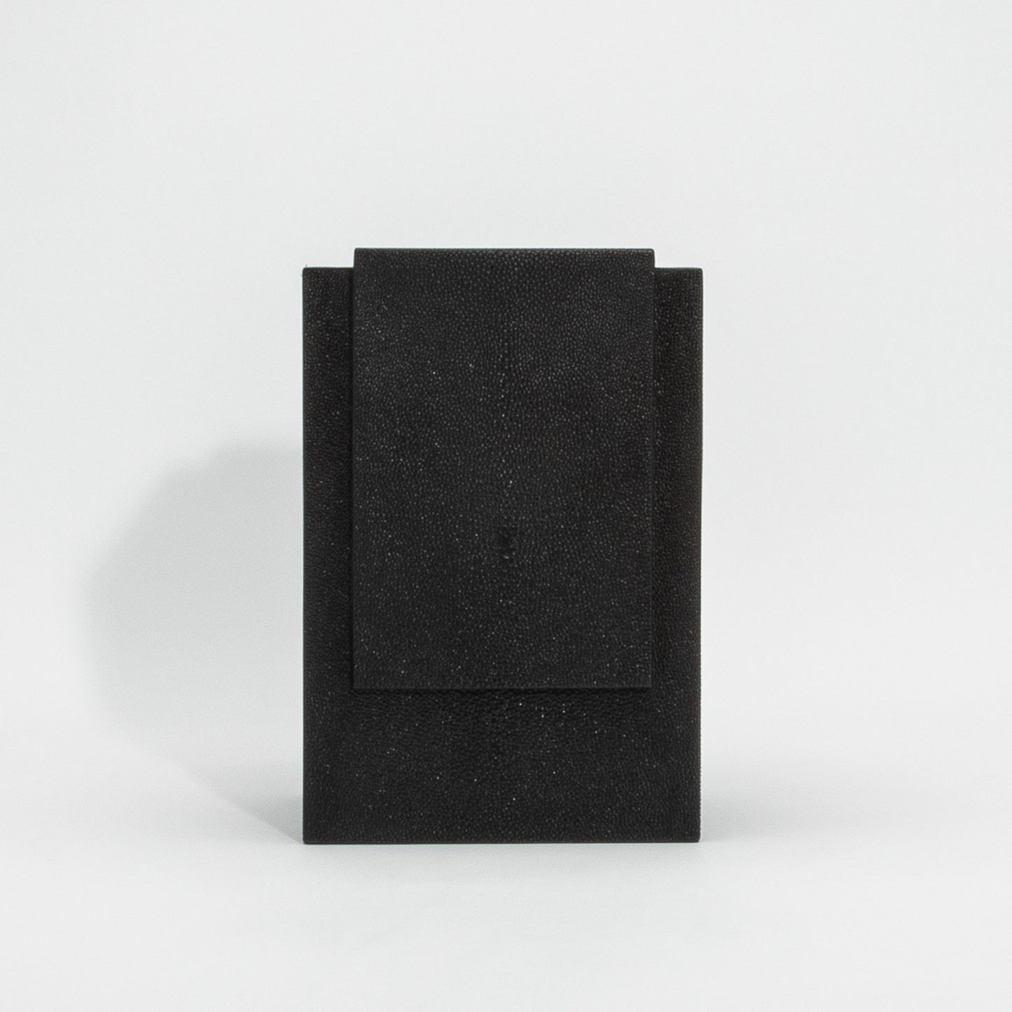 Waste Bin in Black Shagreen by R&Y Augousti