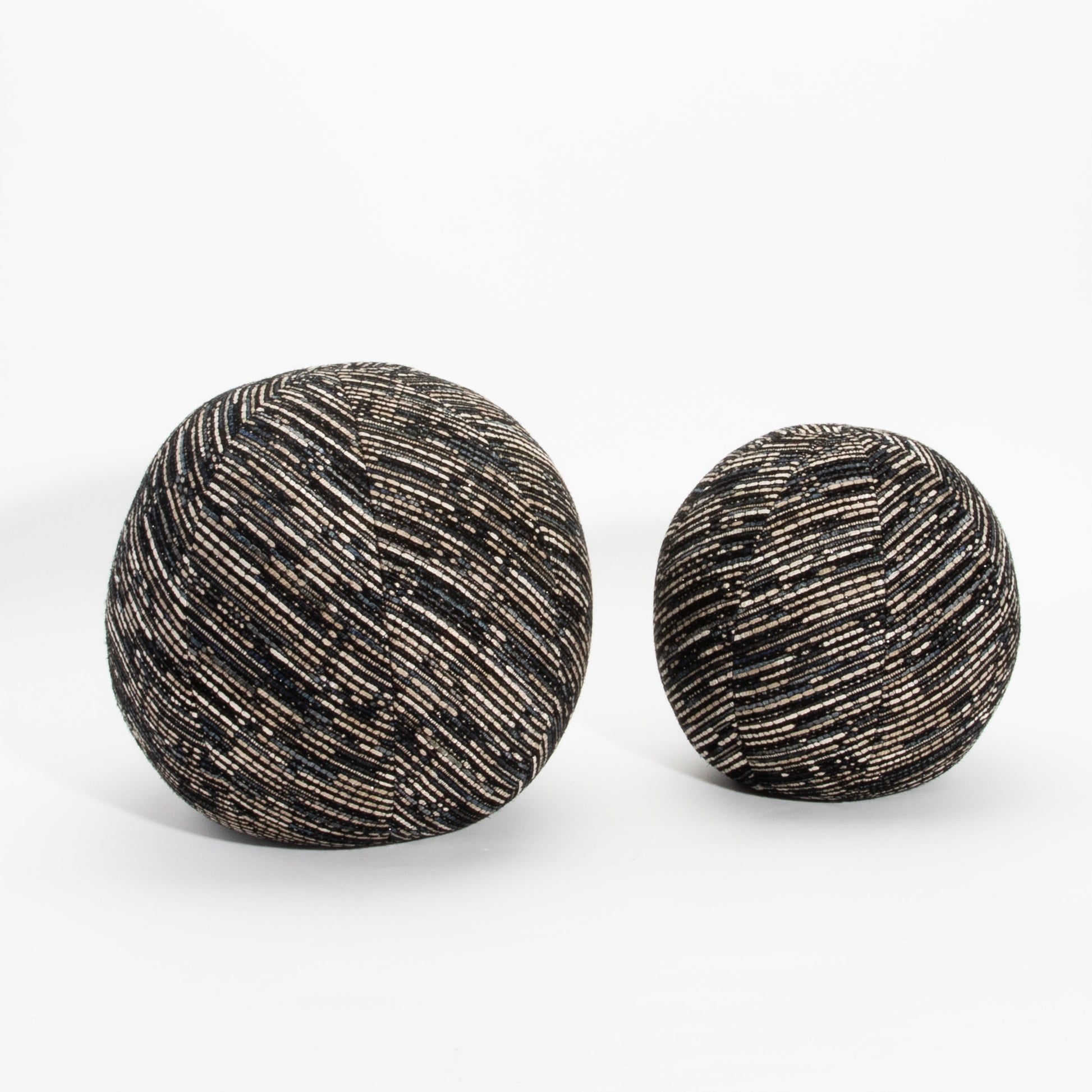 Set of Ball Pillows with Elitis Fabric