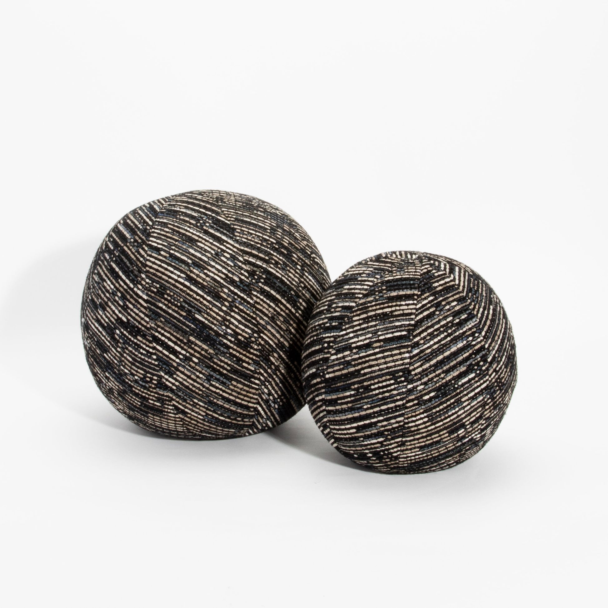 Set of Ball Pillows with Elitis Fabric