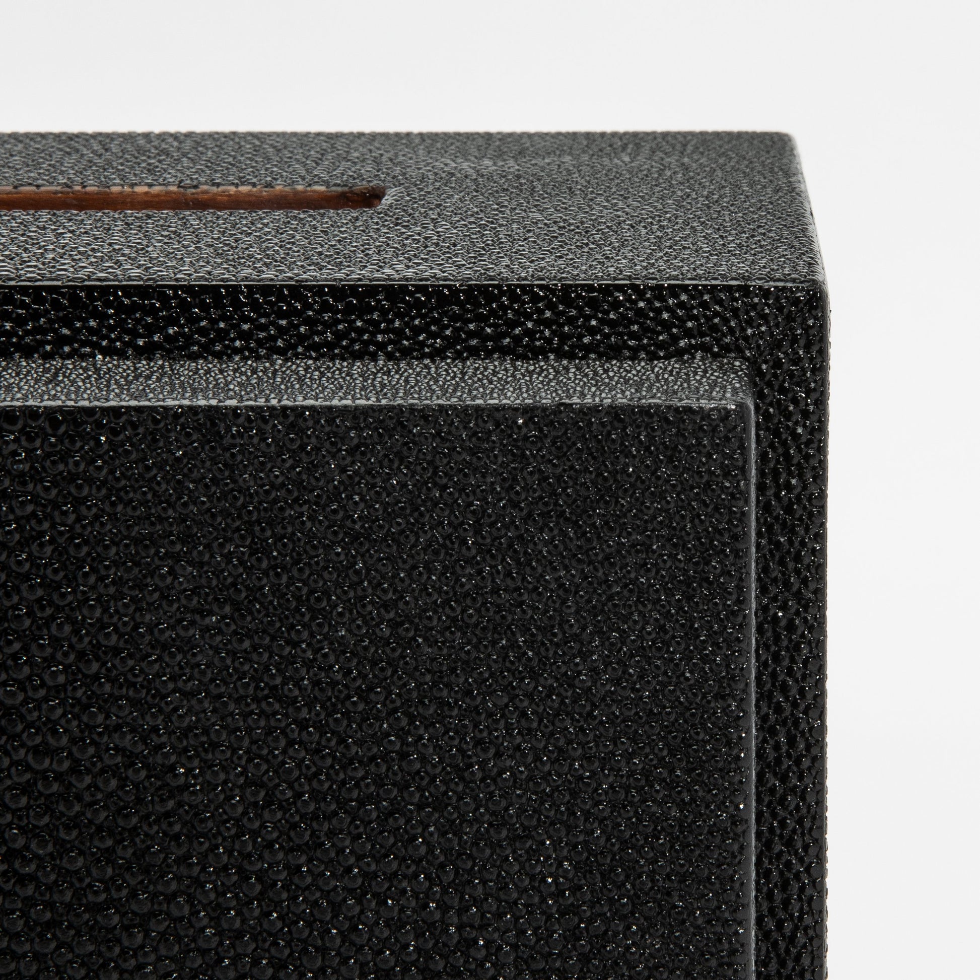 Tissue Box in Black Shagreen by R&Y Augousti
