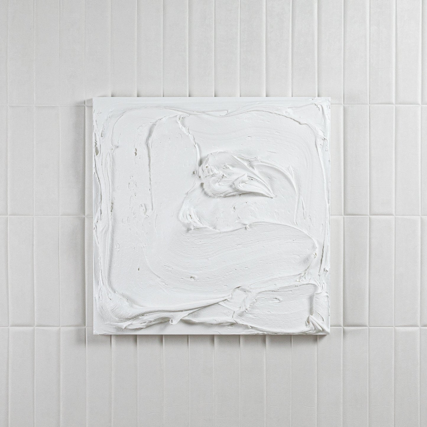 Modern Textural Monochromatic Painting by Michael Allen
