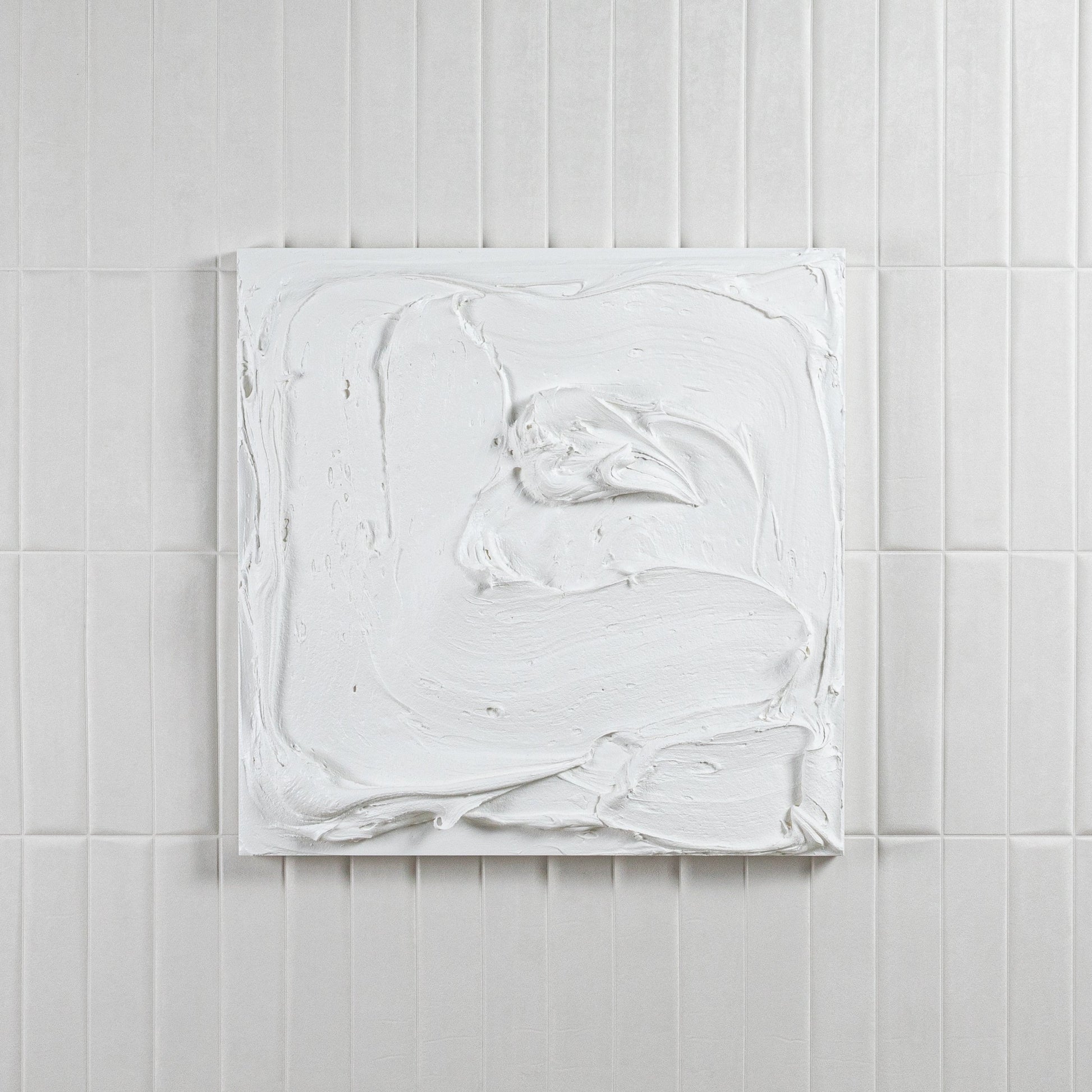 Modern Textural Monochromatic Painting by Michael Allen
