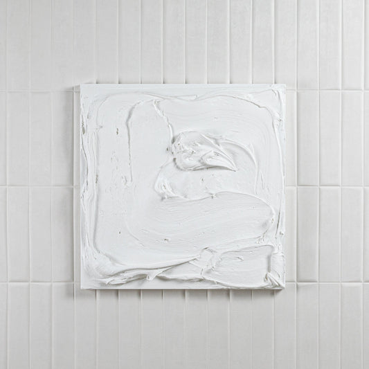 Modern Textural Monochromatic Painting by Michael Allen