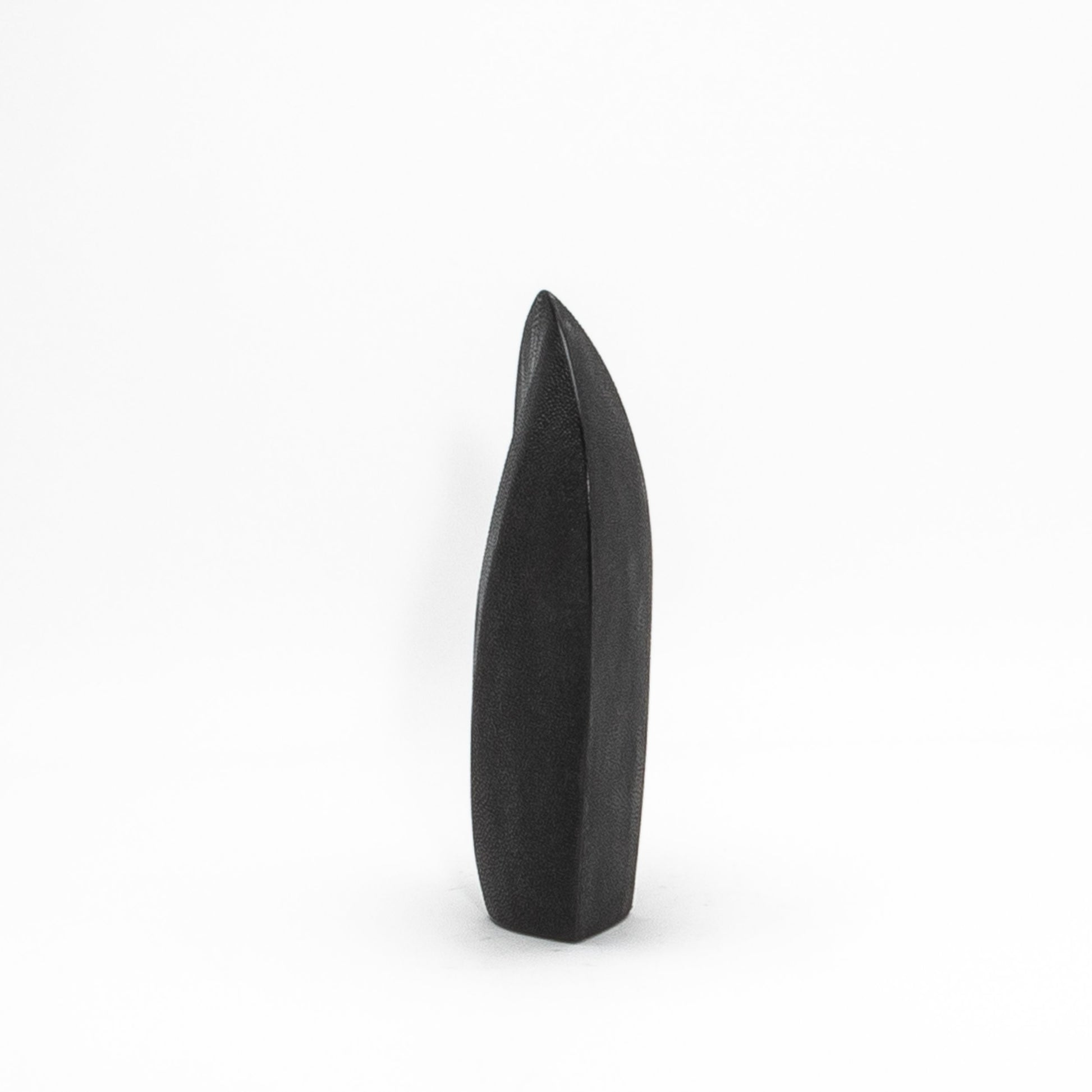 Modern Abstract Sculpture in Black Shagreen by Patrick Coard Paris