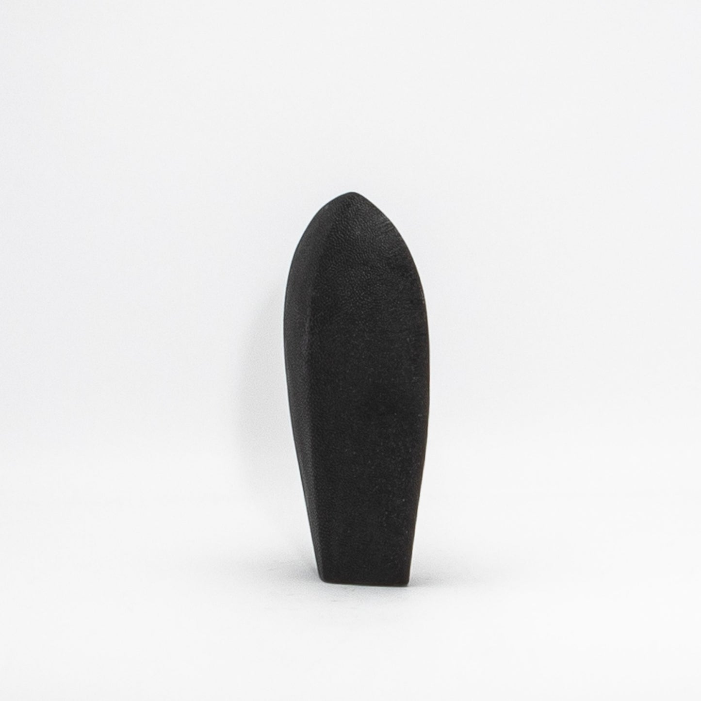 Modern Abstract Sculpture in Black Shagreen by Patrick Coard Paris