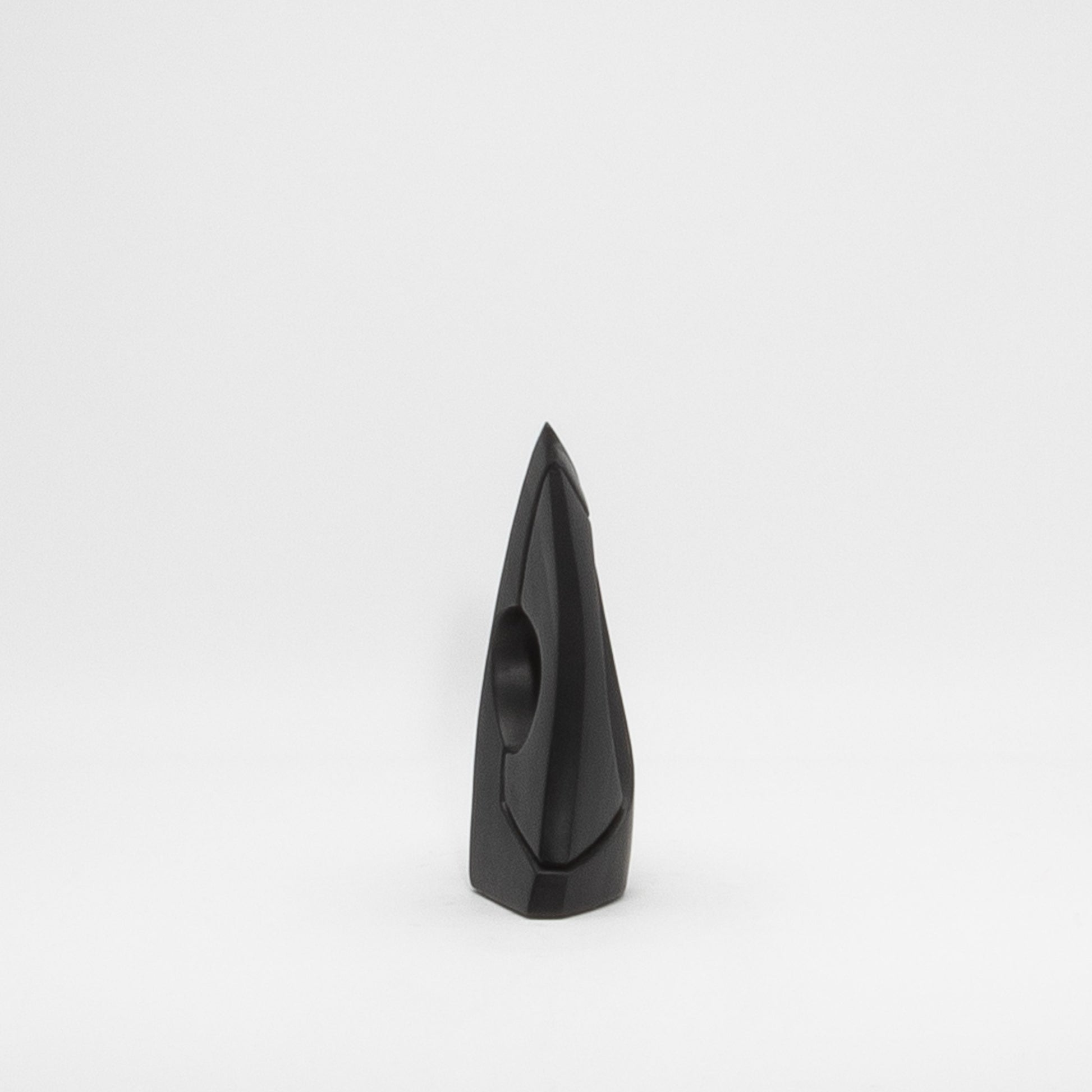 Modern Abstract Sculpture in Black Oak by Patrick Coard Paris