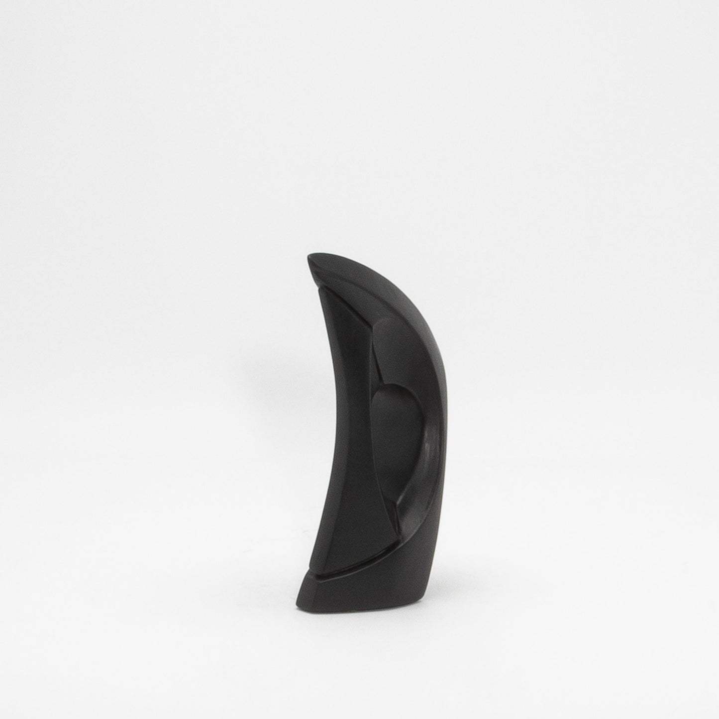 Modern Abstract Sculpture in Black Oak by Patrick Coard Paris