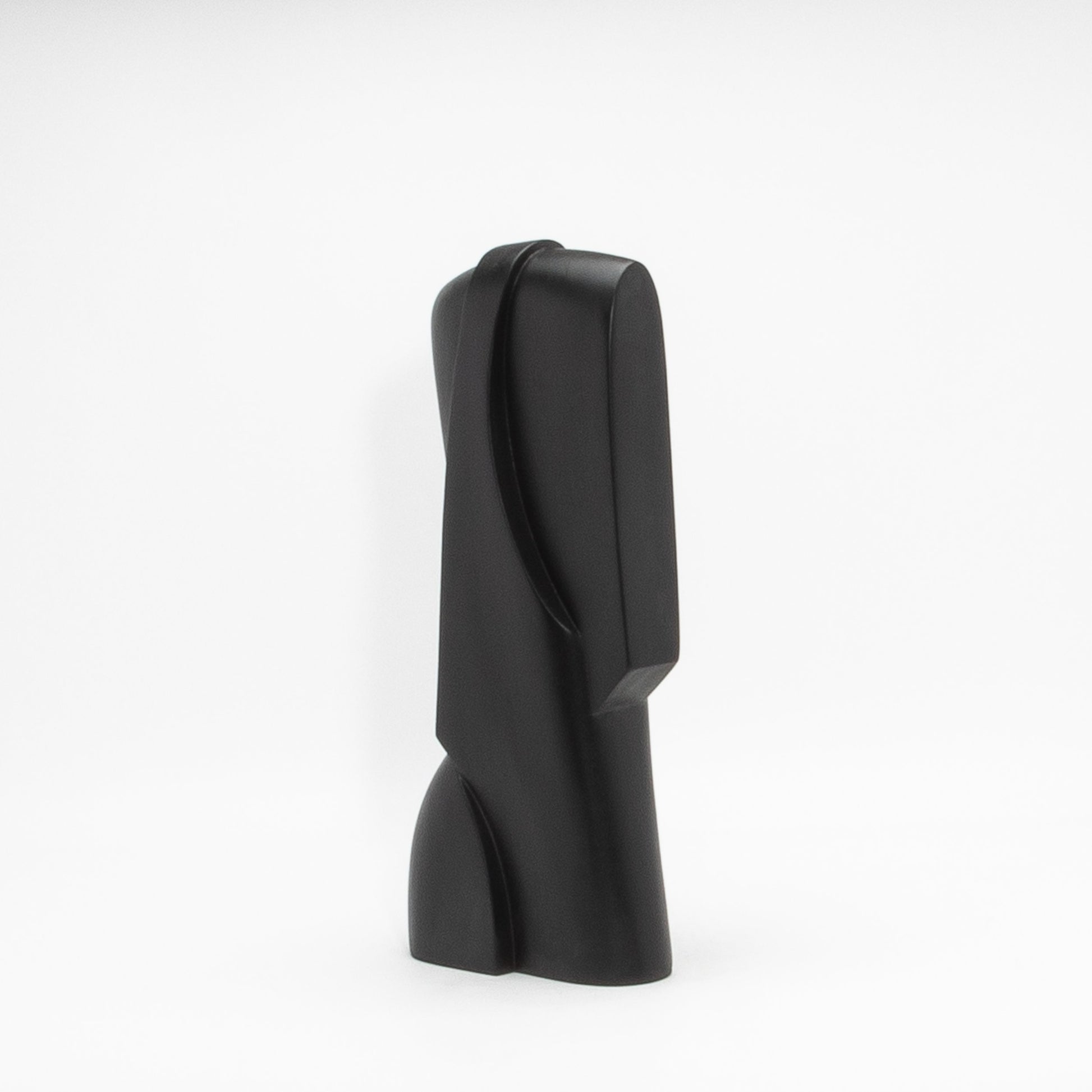 Modern Abstract Sculpture in Black Oak by Patrick Coard Paris