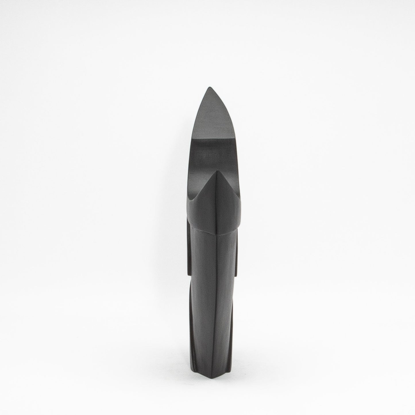 Modern Abstract Sculpture in Black Oak by Patrick Coard Paris