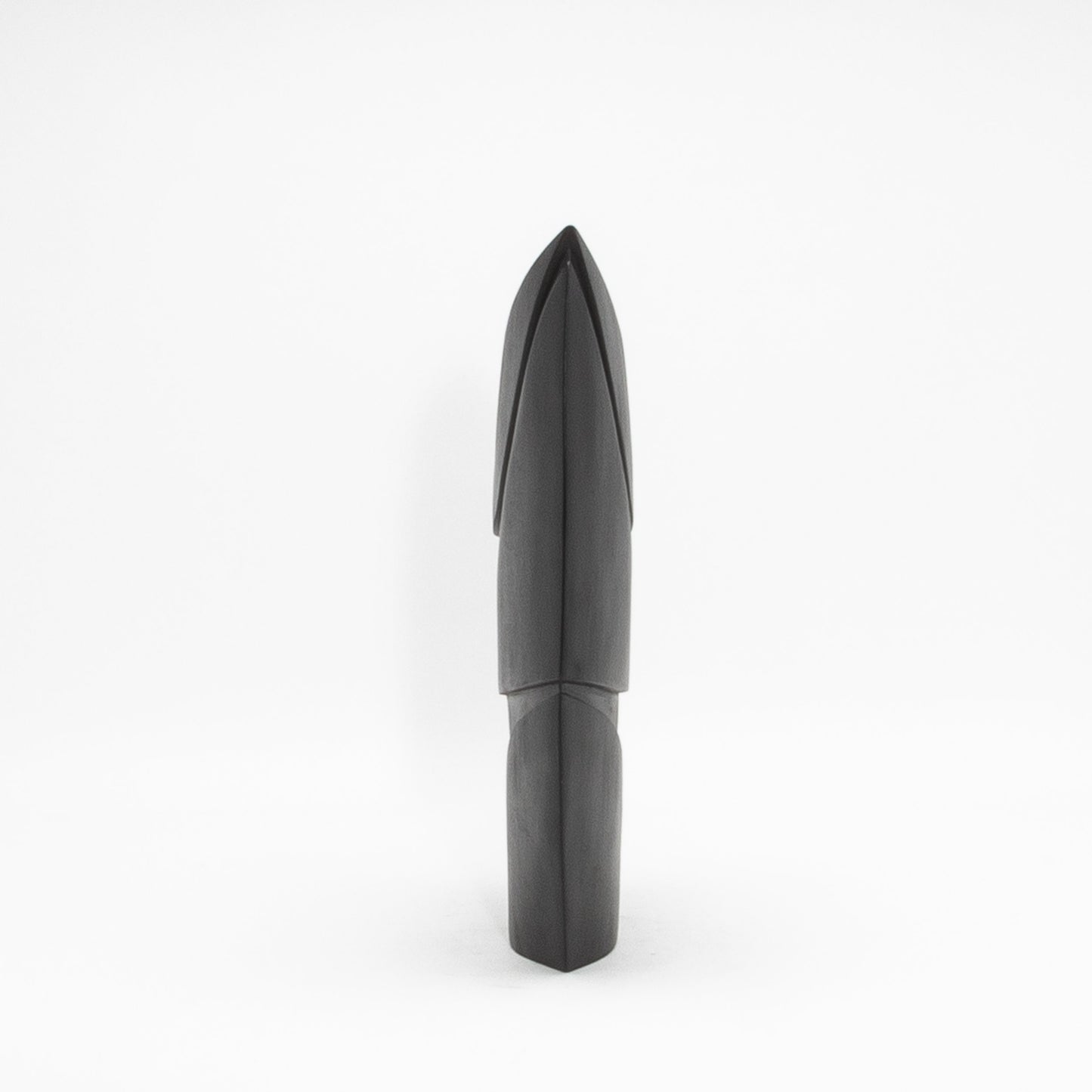 Modern Abstract Sculpture in Black Oak by Patrick Coard Paris