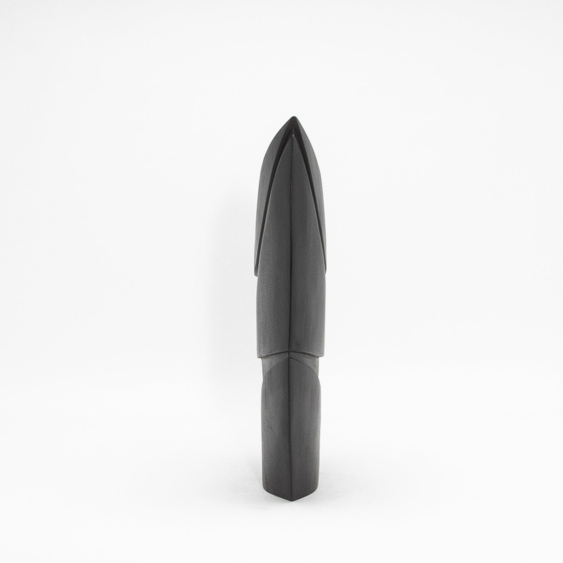 Modern Abstract Sculpture in Black Oak by Patrick Coard Paris