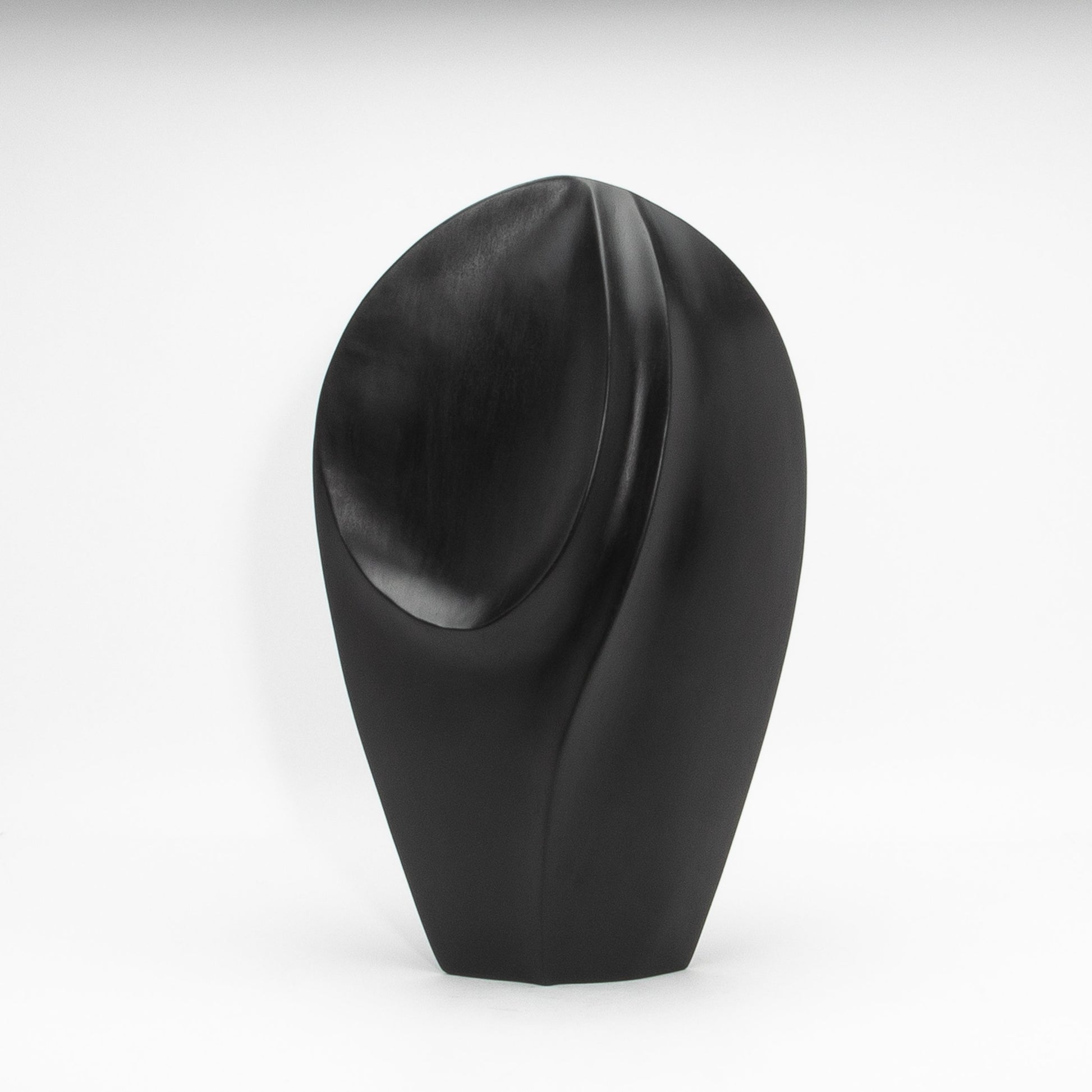 Modern Abstract Sculpture in Black Oak by Patrick Coard Paris