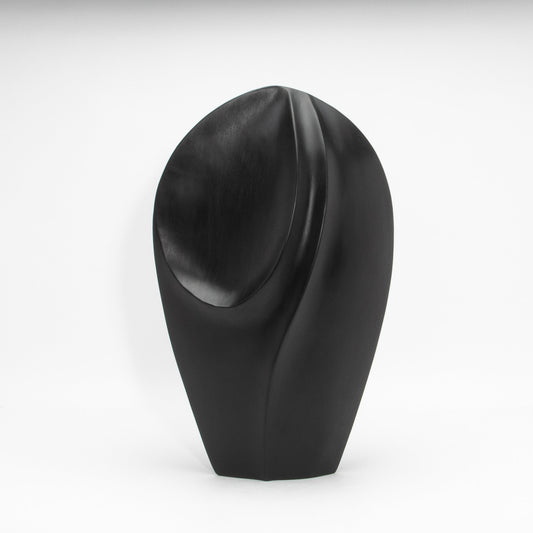 Modern Abstract Sculpture in Black Oak by Patrick Coard Paris