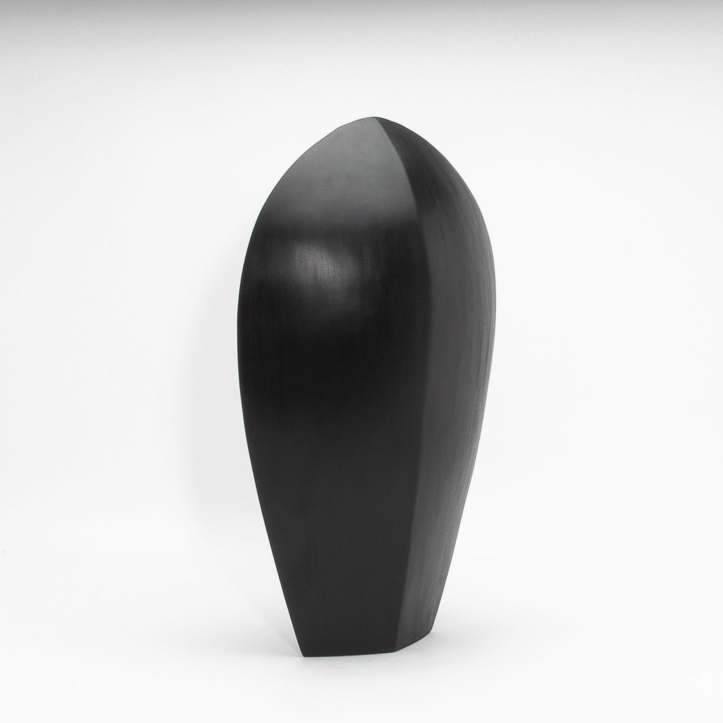 Modern Abstract Sculpture in Black Oak by Patrick Coard Paris