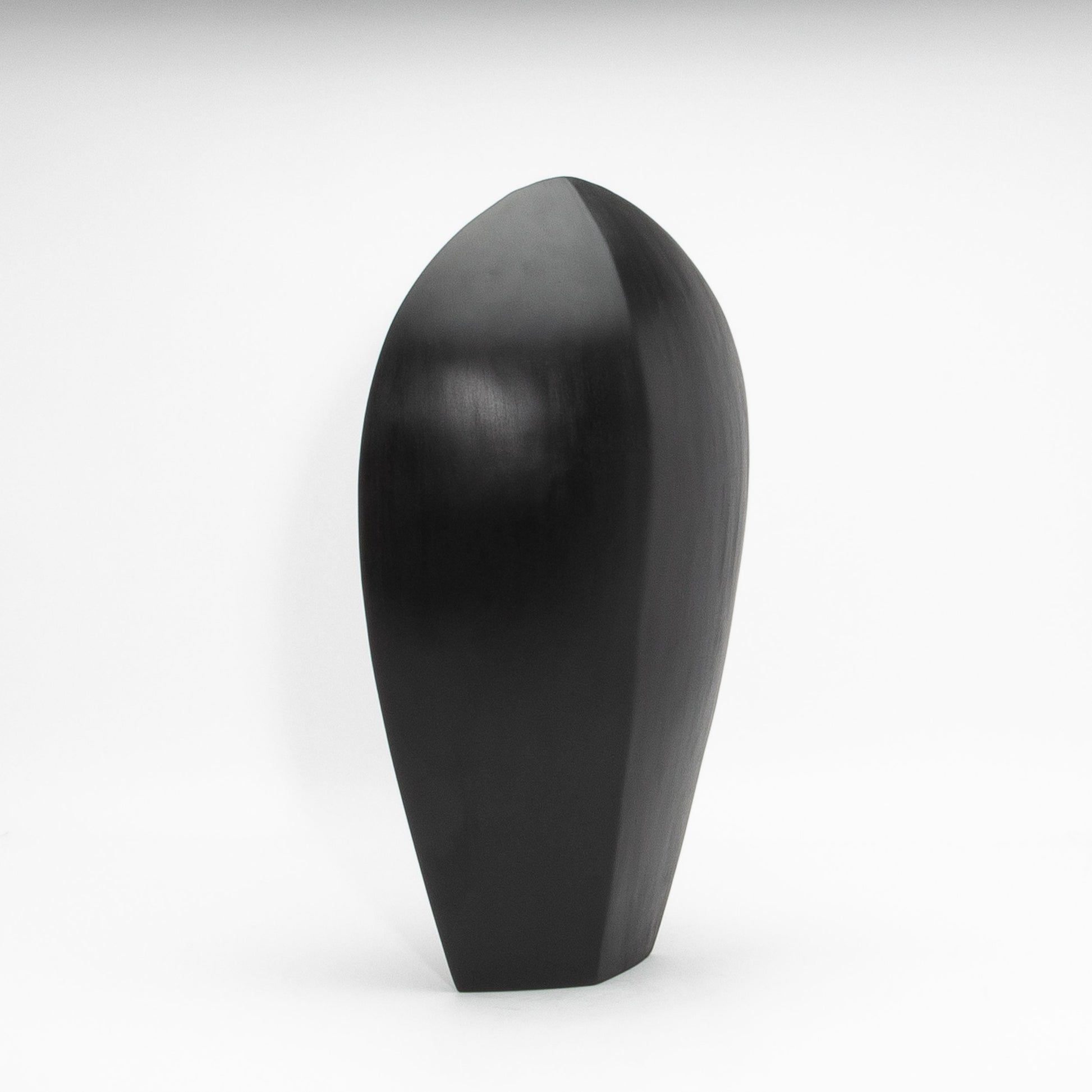 Modern Abstract Sculpture in Black Oak by Patrick Coard Paris