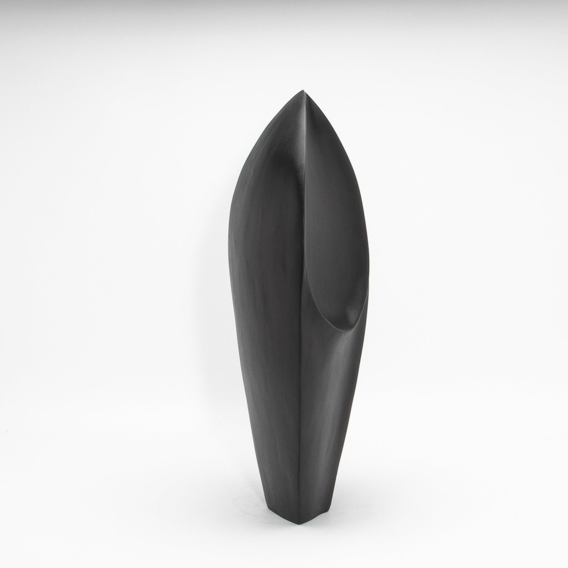 Modern Abstract Sculpture in Black Oak by Patrick Coard Paris