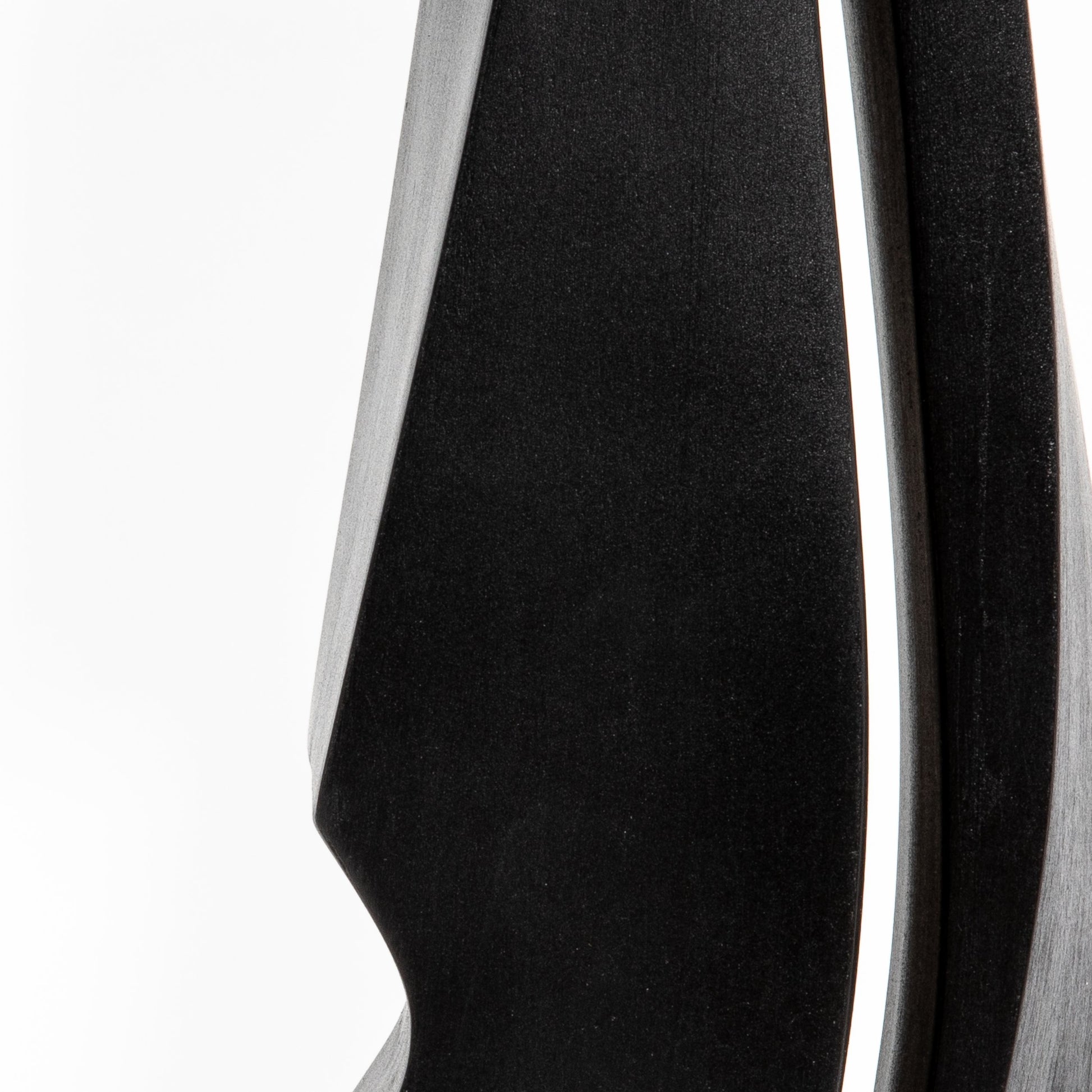 Modern Abstract Sculpture in Black Oak by Patrick Coard Paris