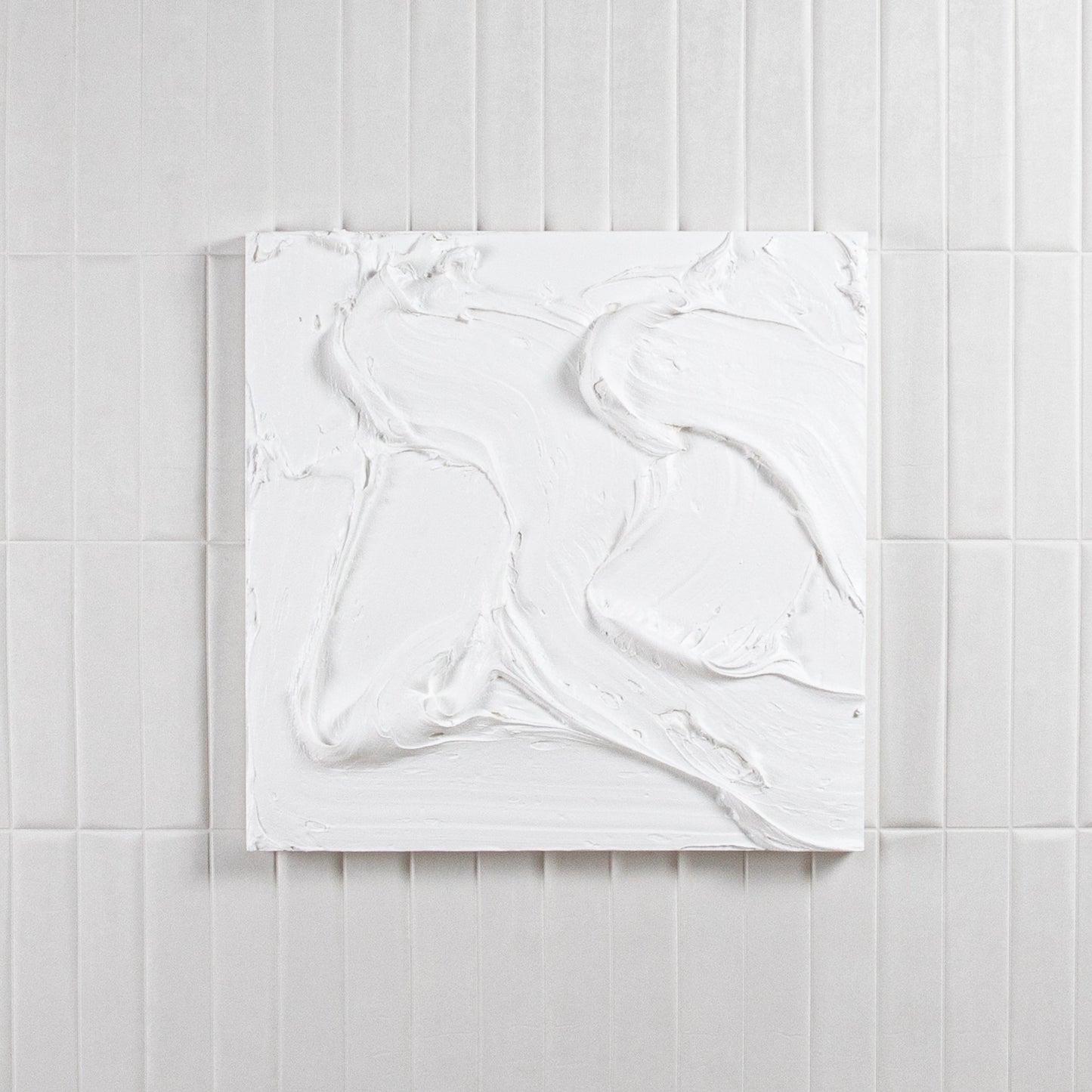 Modern Textural Monochromatic Painting by Michael Allen