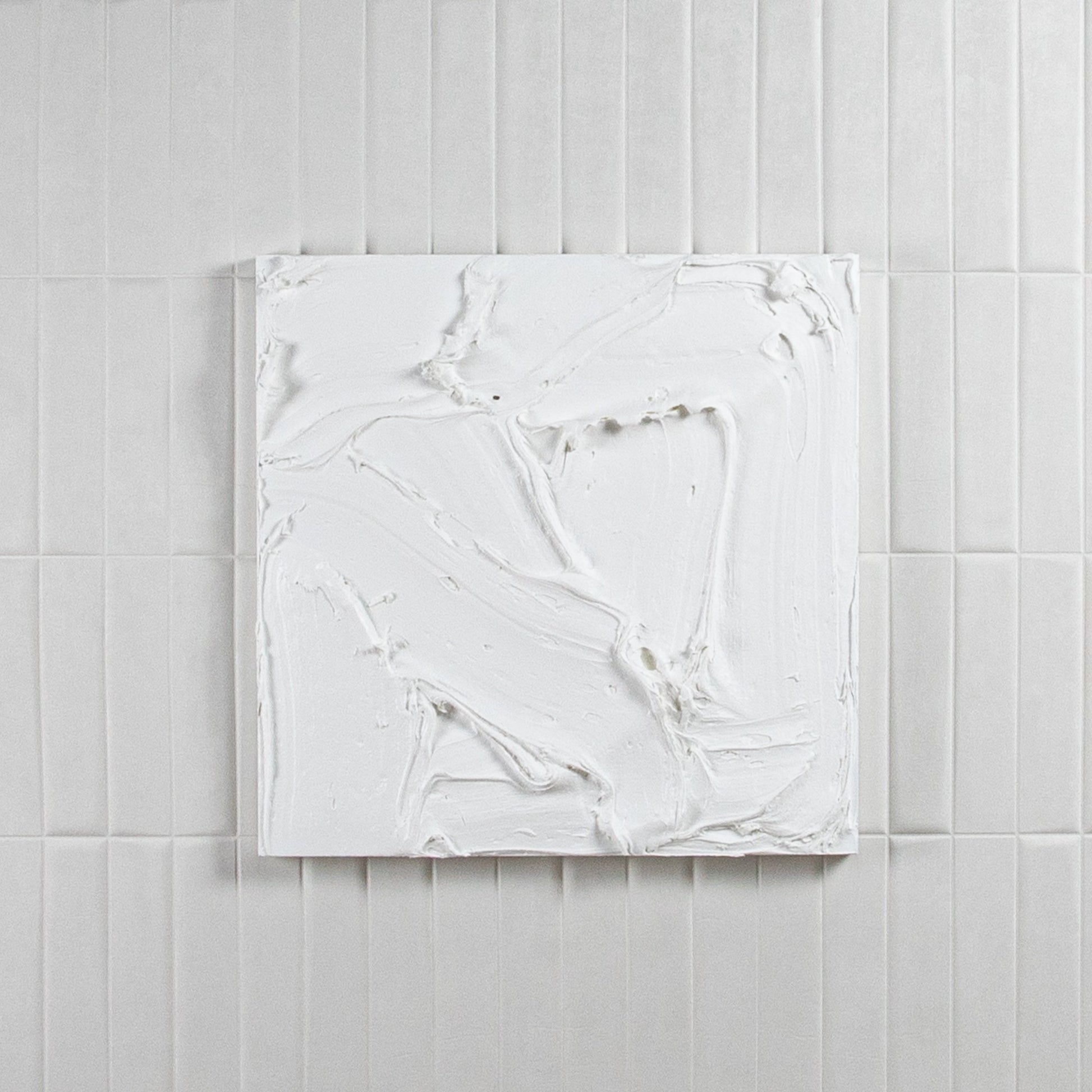 Modern Textural Monochromatic Painting by Michael Allen