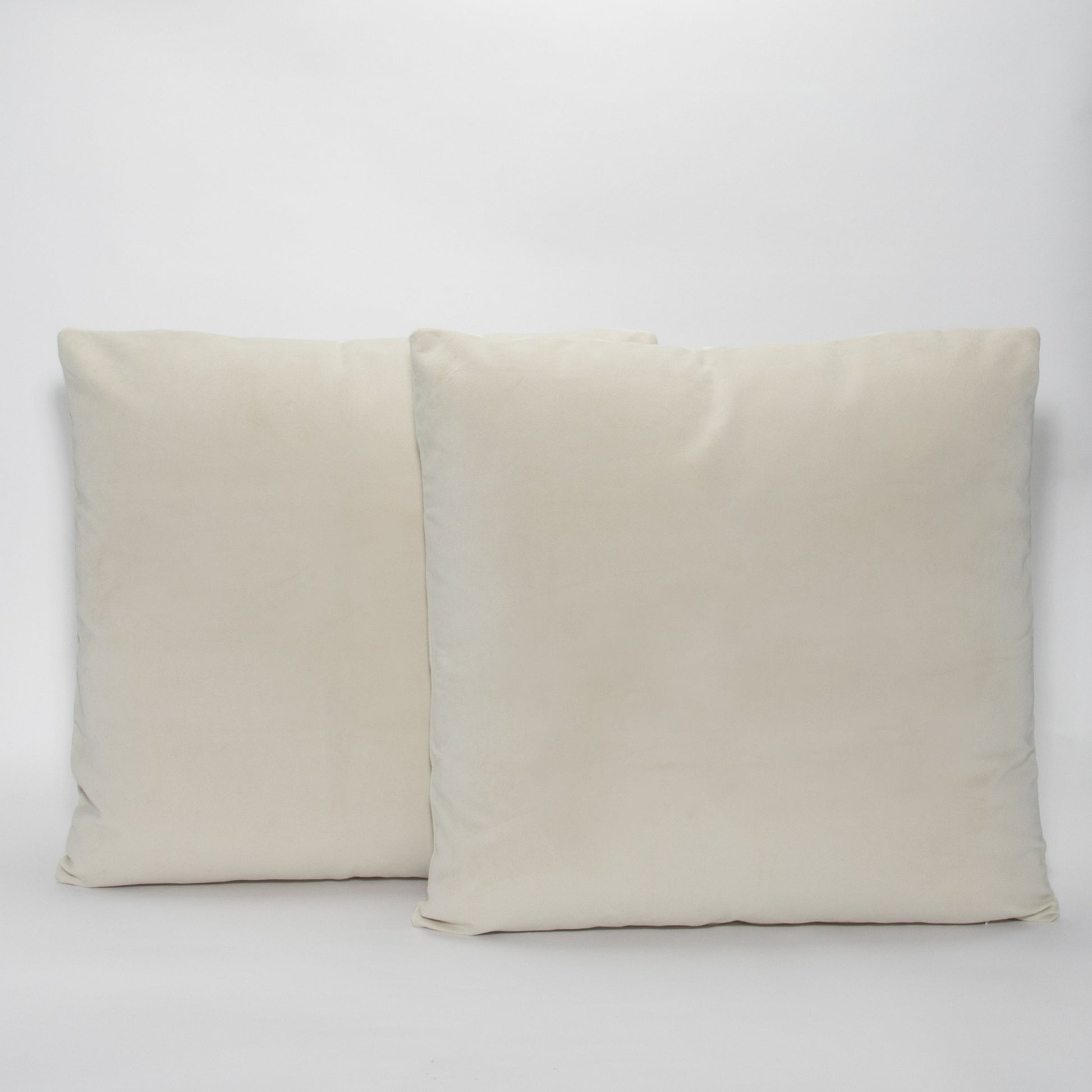 Cream Velvet Pillow by MOGUL