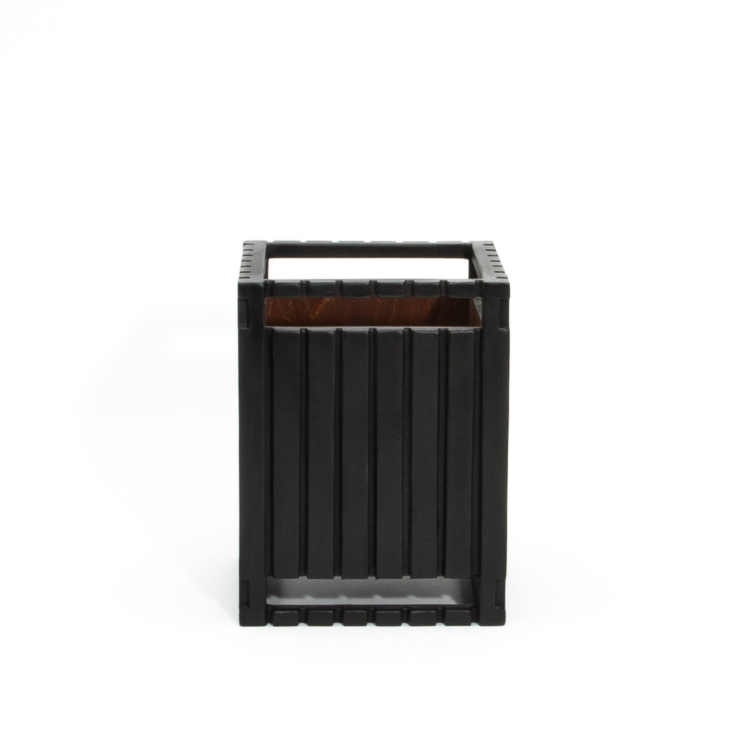 Waste Bin in Black Oak Detail by R&Y Augousti