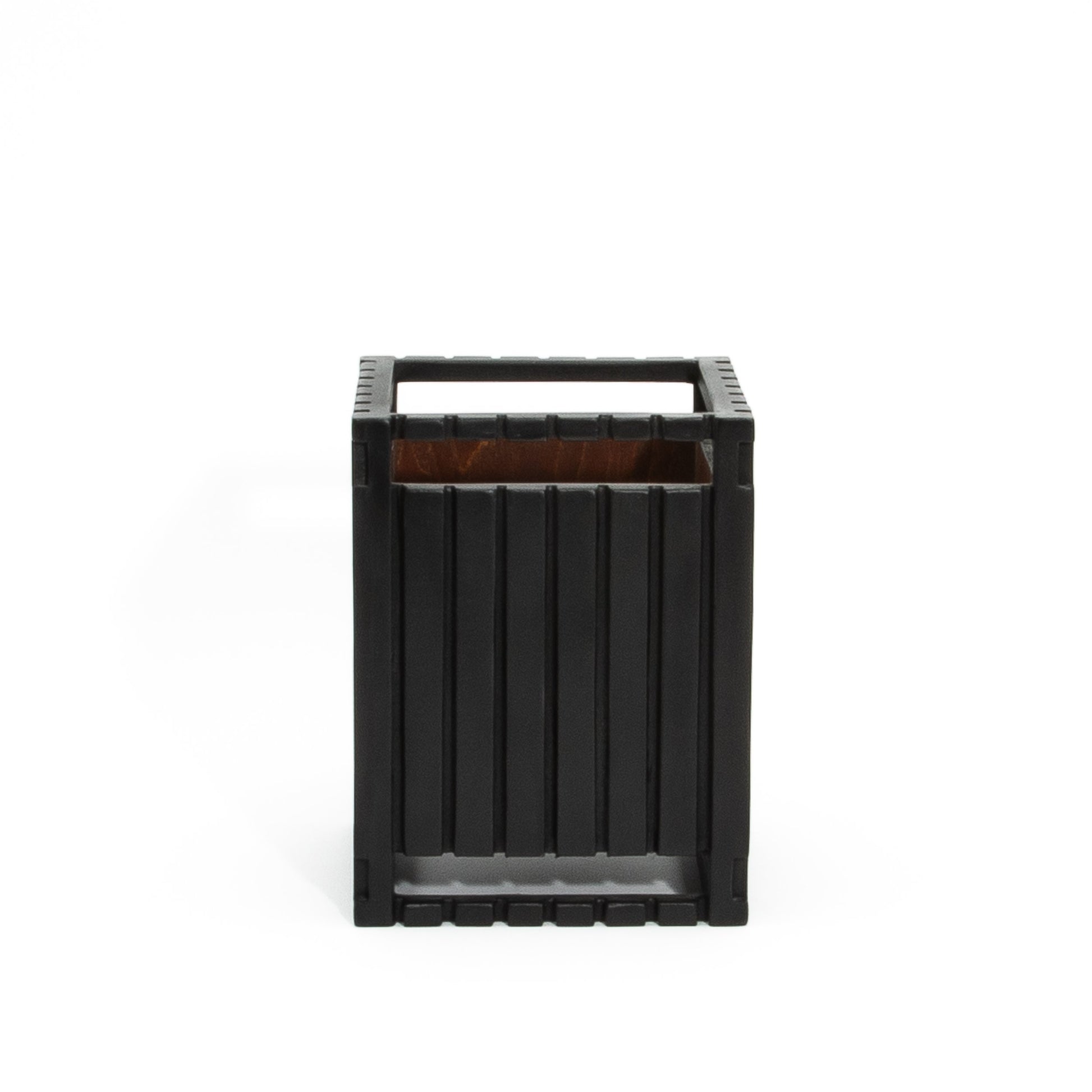 Waste Bin in Black Oak Detail by R&Y Augousti