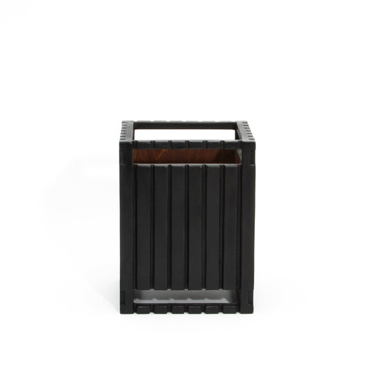 Waste Bin in Black Oak Detail by R&Y Augousti
