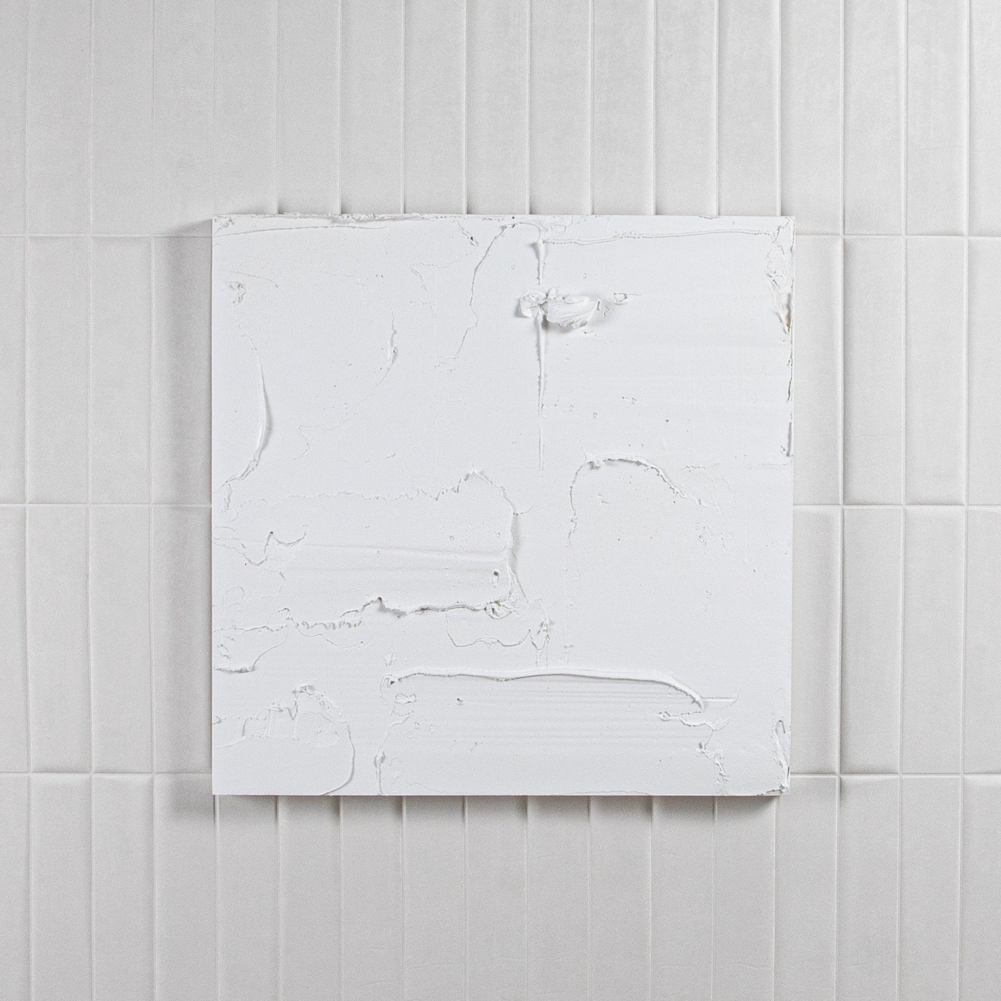 Modern Textural Monochromatic Painting by Michael Allen