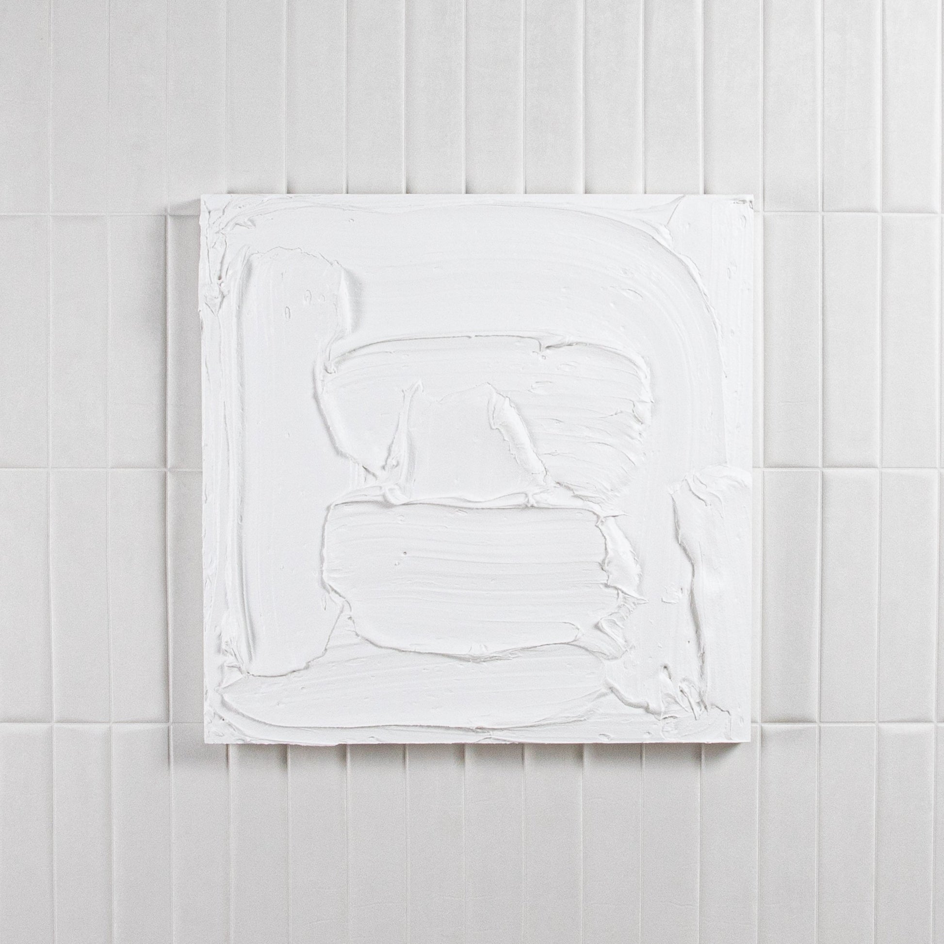 Modern Textural Monochromatic Painting by Michael Allen