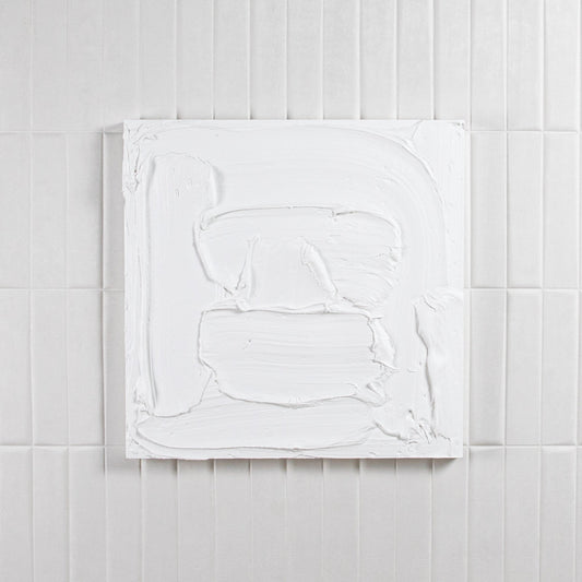 Modern Textural Monochromatic Painting by Michael Allen