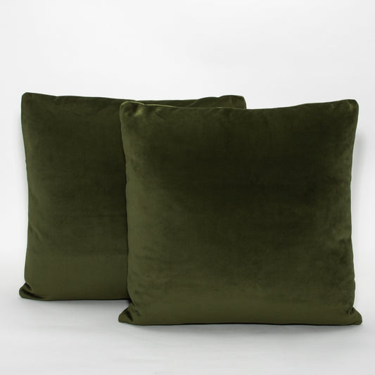 Evergreen Velvet Pillow by MOGUL