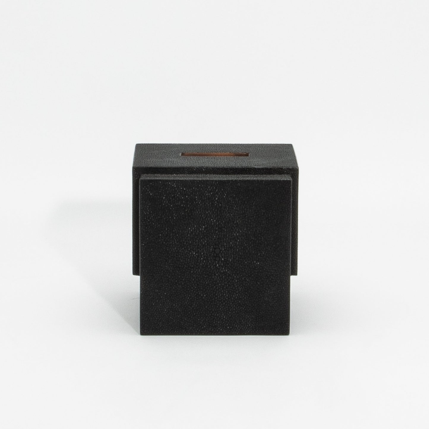 Tissue Box in Black Shagreen by R&Y Augousti