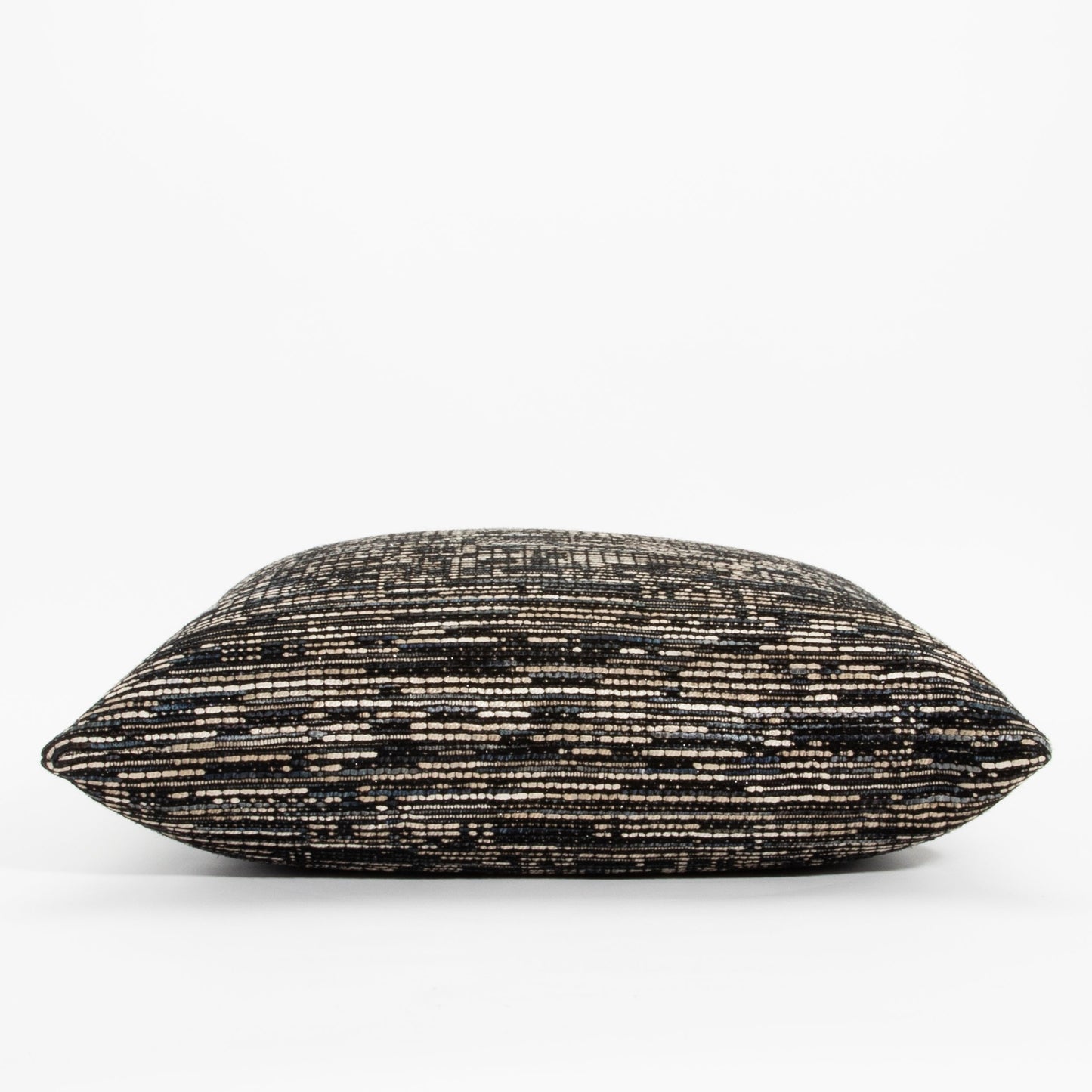Dark Woven Pillow with Elitis Fabric