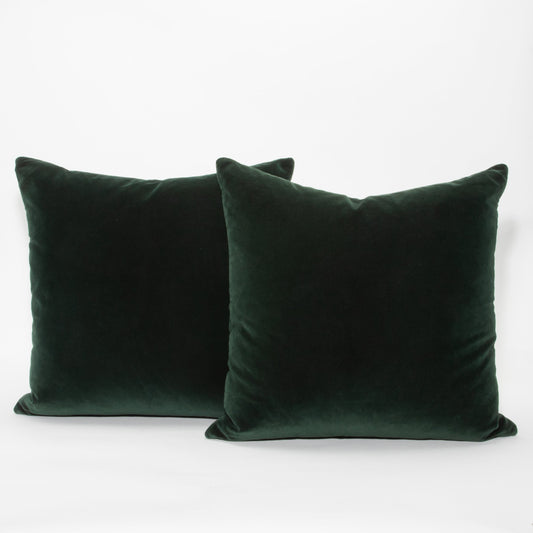 Green Velvet Pillow by MOGUL