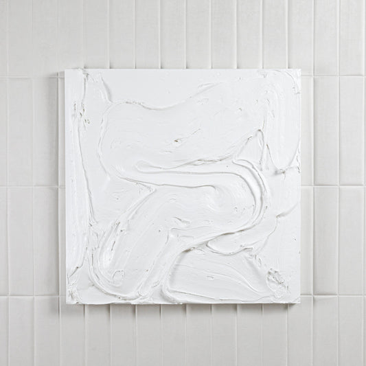 Modern Textural Monochromatic Painting by Michael Allen